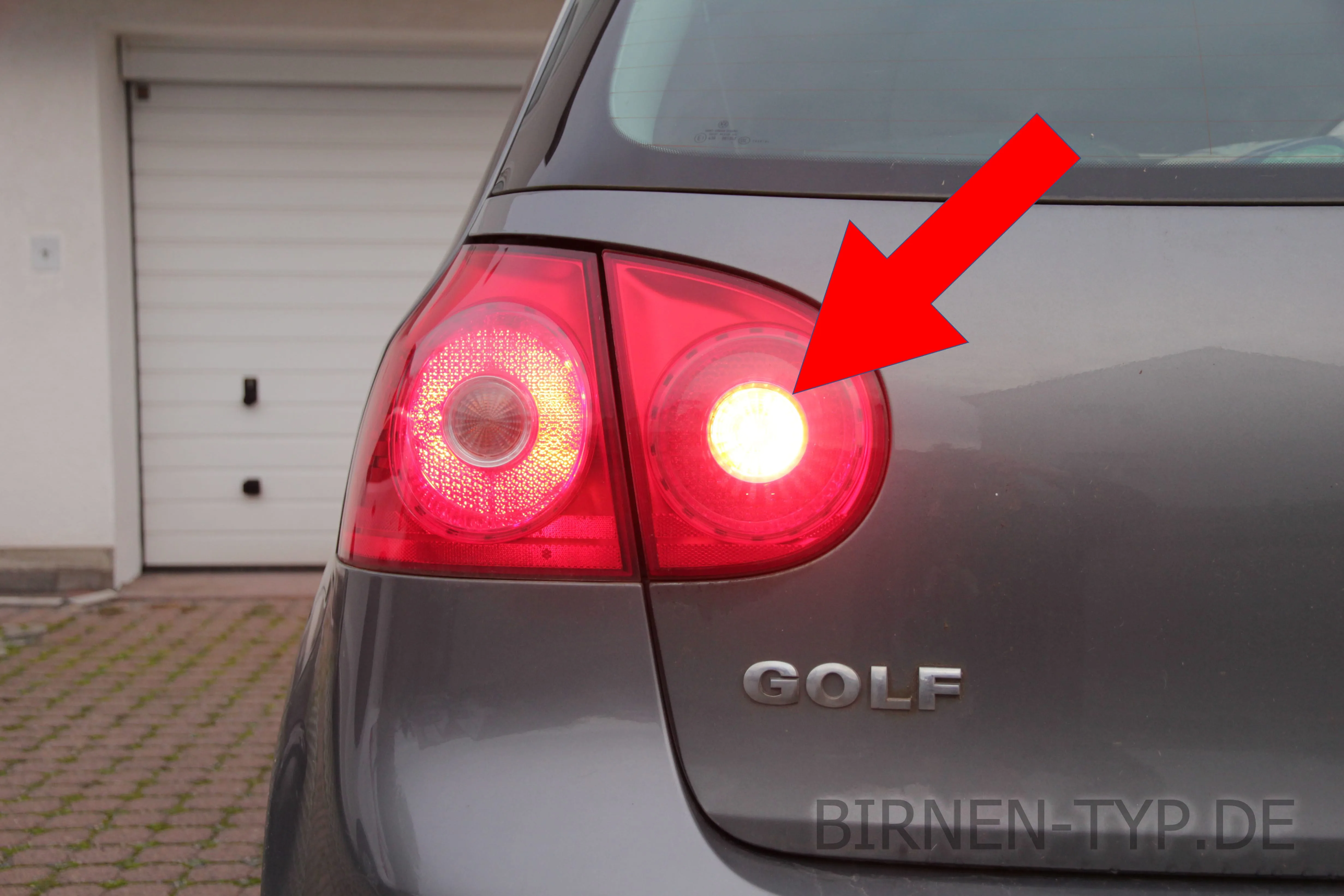 Nebelschlussleuchte des VW Golf 5