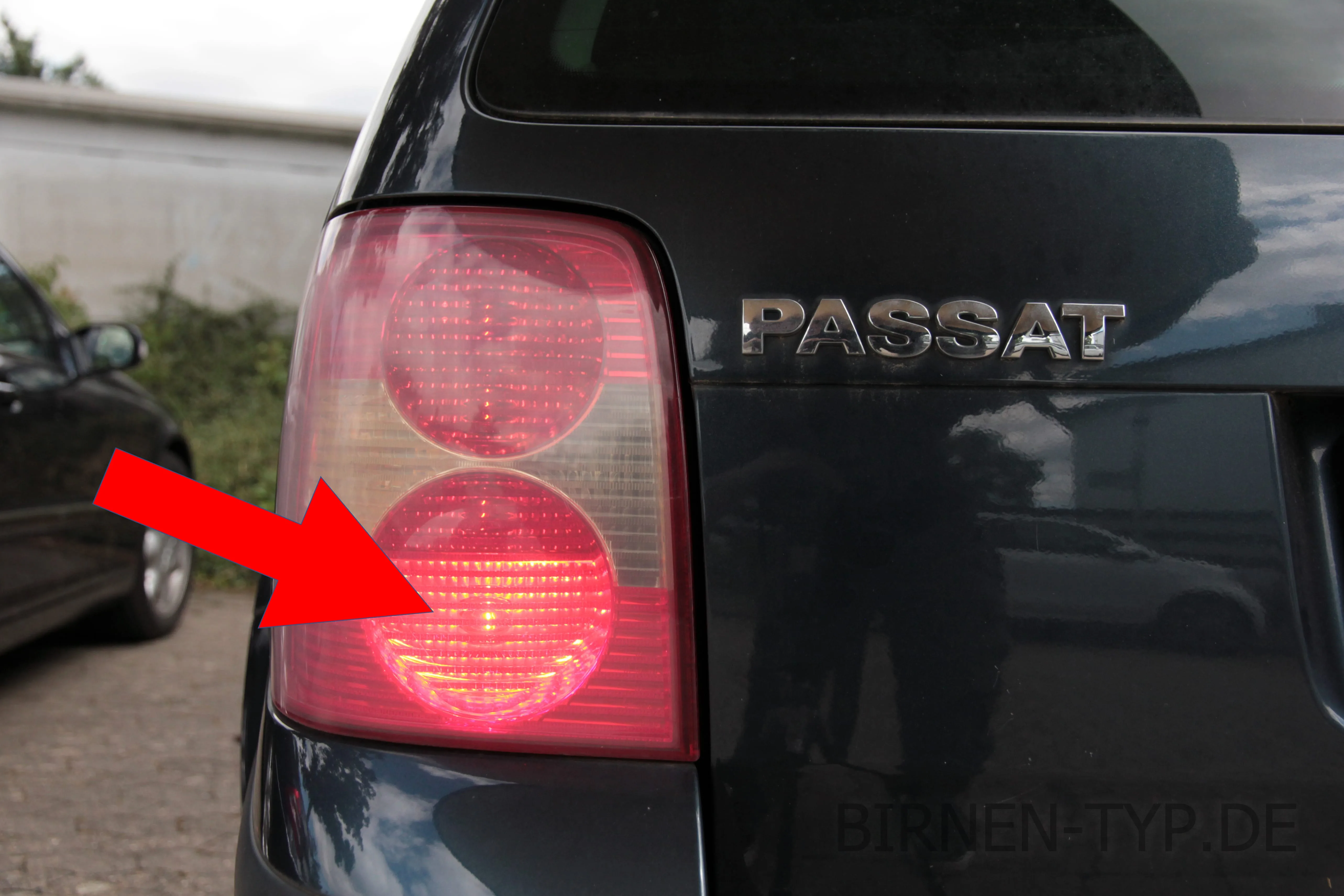 Nebelschlussleuchte des VW Passat B5