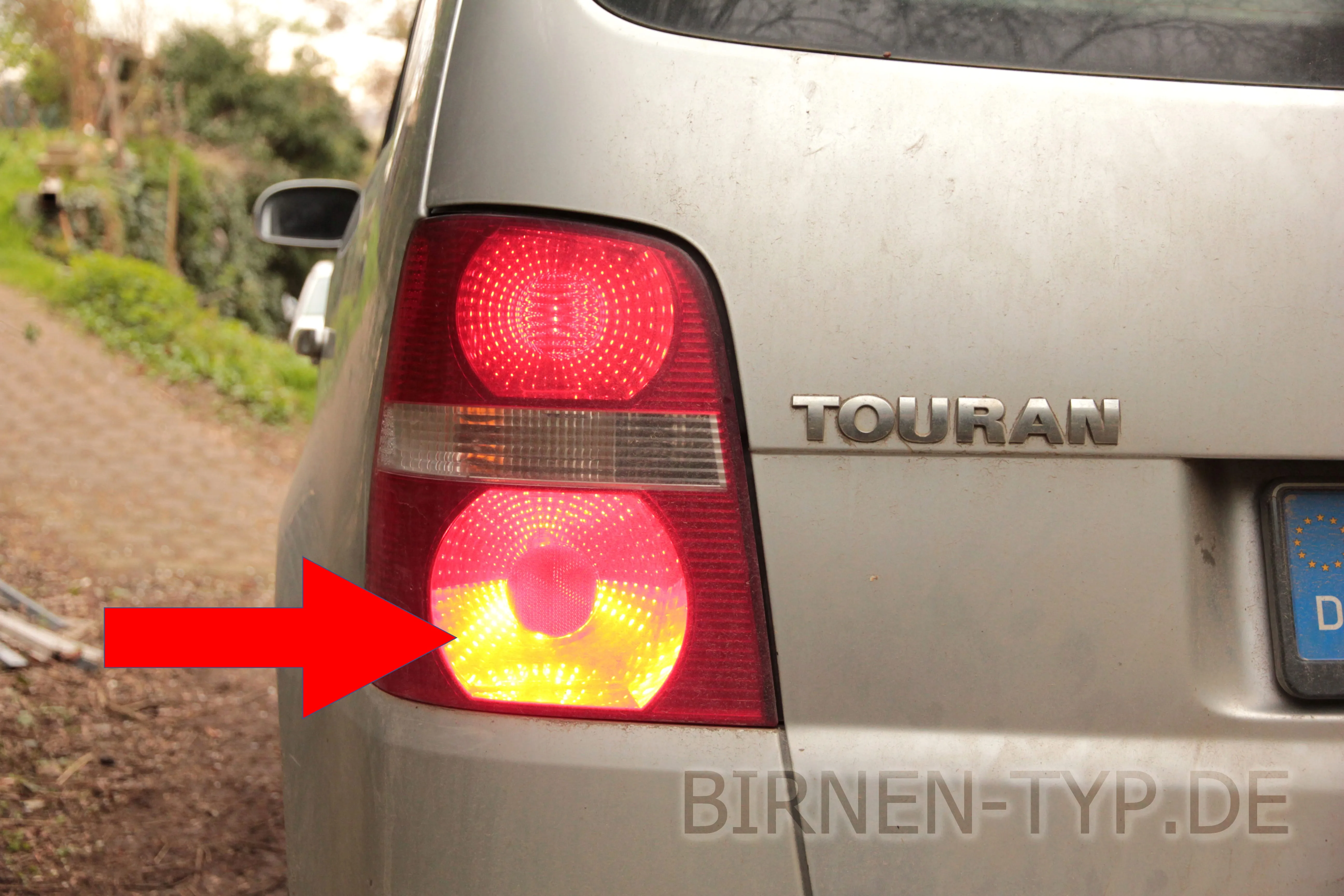 Nebelschlussleuchte des VW Touran 1. Gen