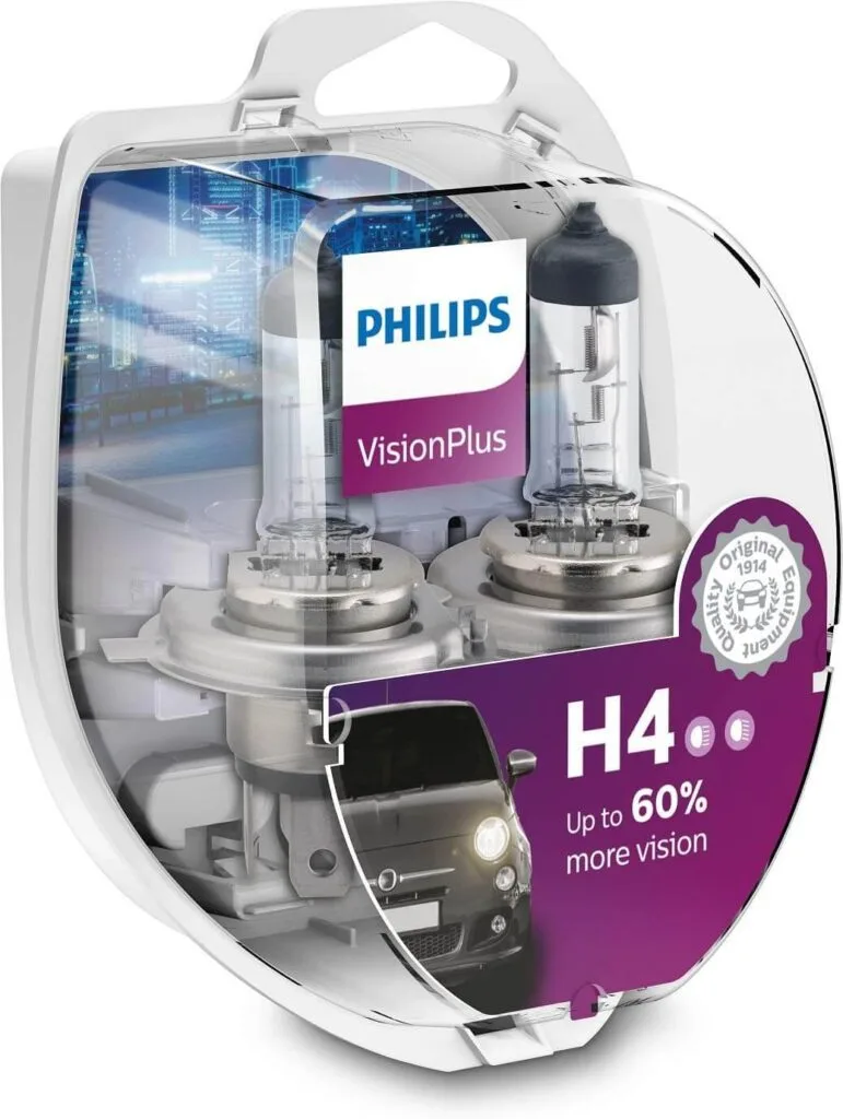 Philips H4 VisionPlus H4-Birnen-Set bei Amazon kaufen