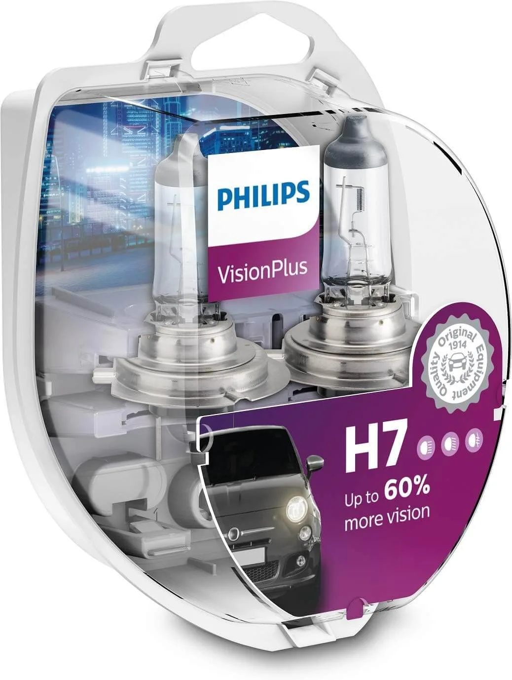 Philips H7 VisionPlus Birnen-Set