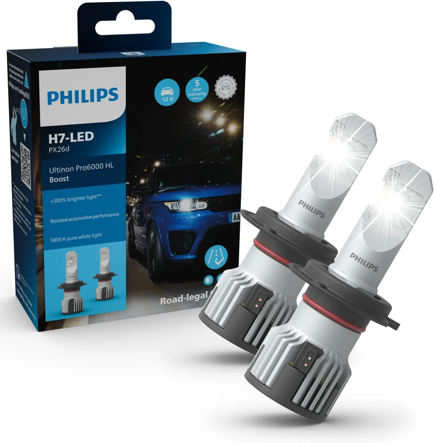2. Generation der für den Straßenverkehr zugelassenen PHILIPS-H4- & H7-LED vorgestellt