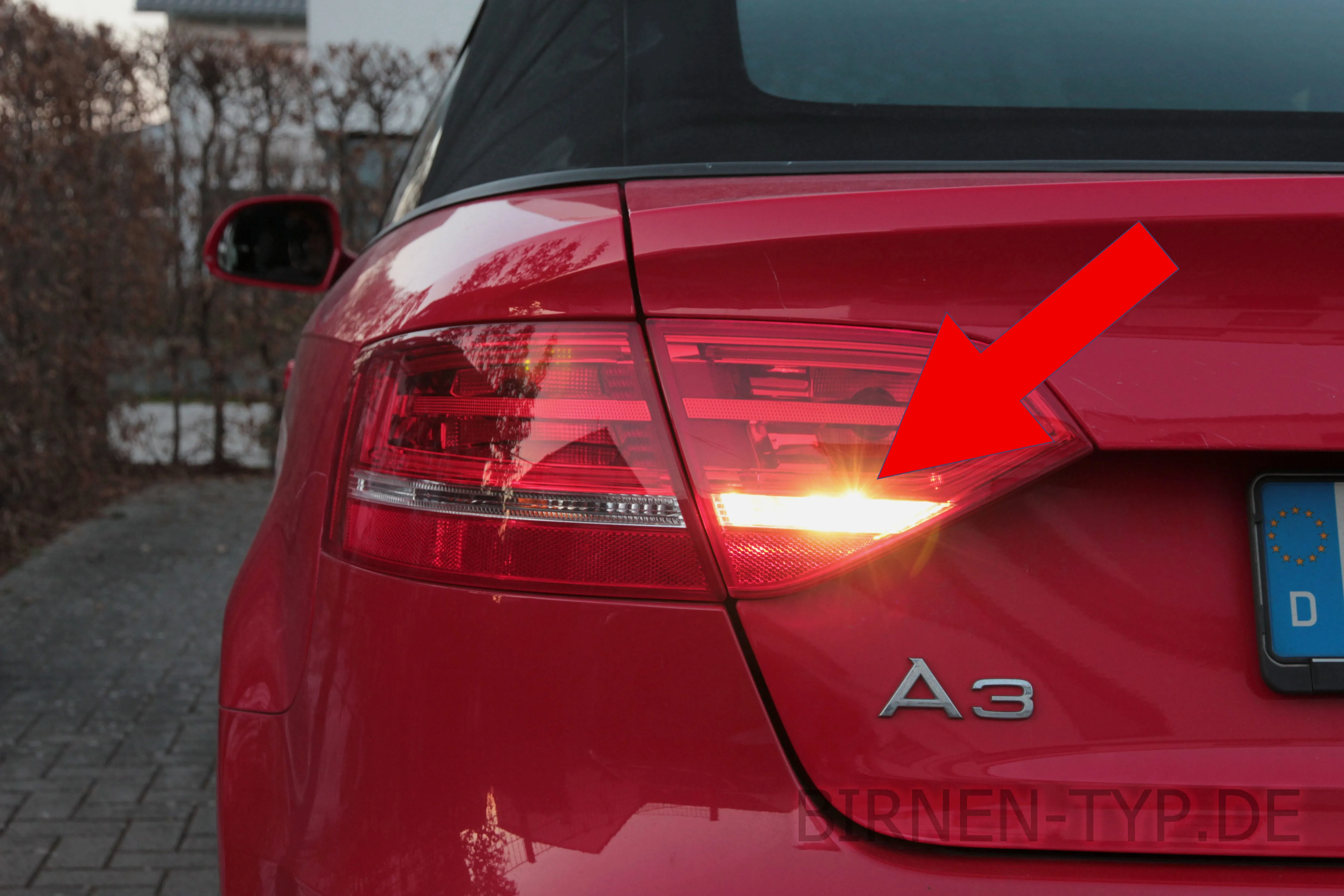 Rückfahrlicht des Audi A3 Cabrio 2. Gen
