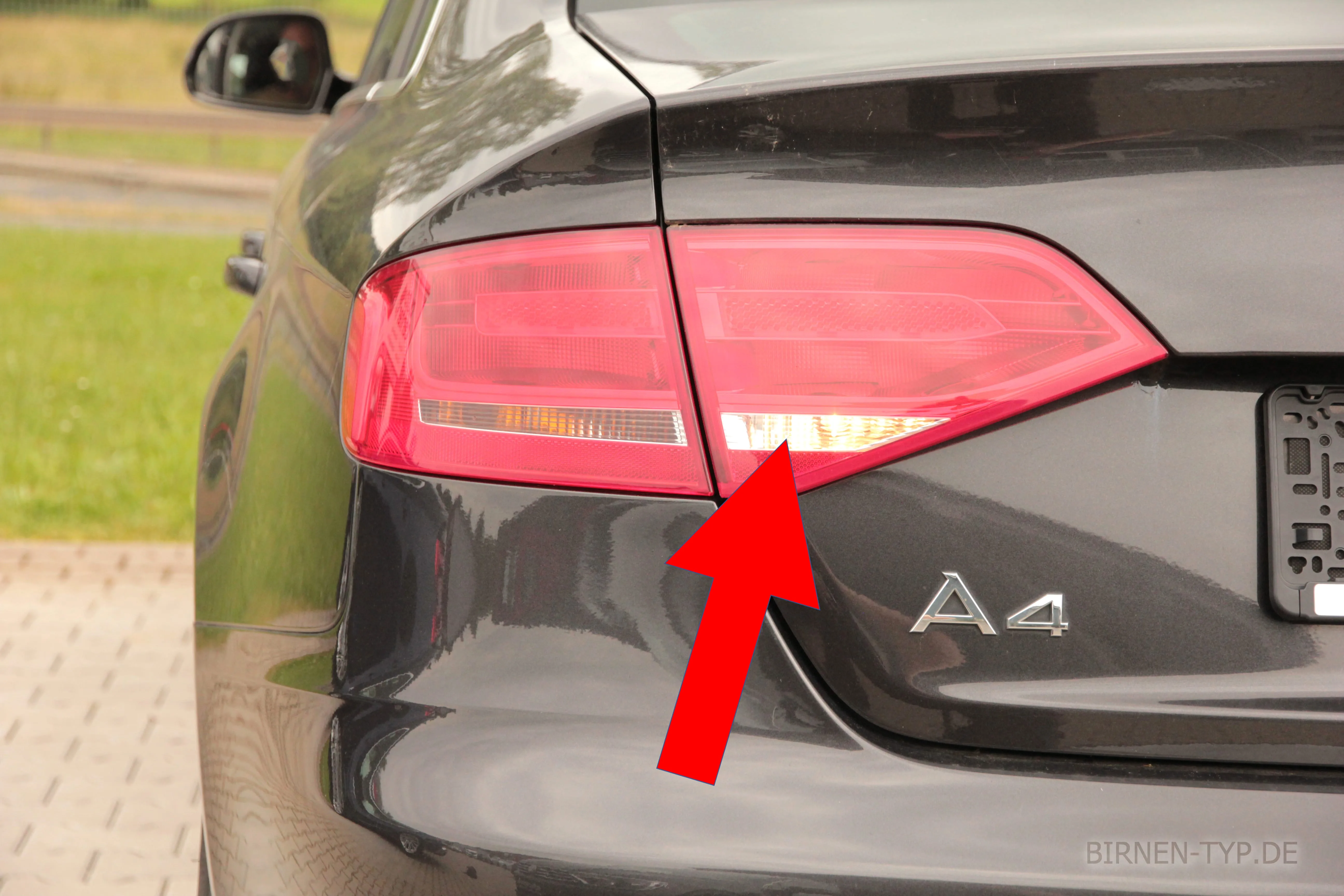 Rückfahrlicht des Audi A4 4. Gen