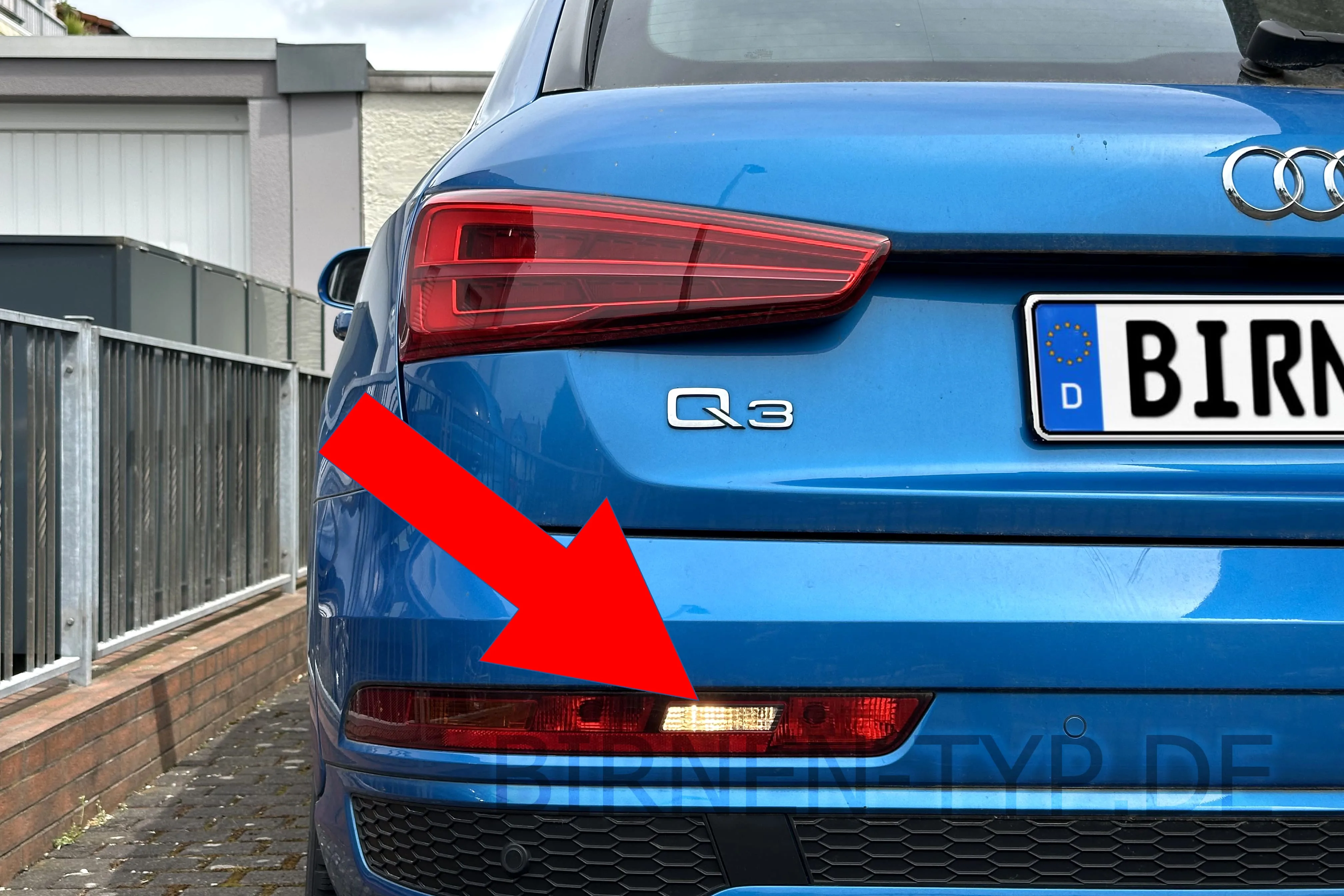 Rückfahrlicht des Audi Q3 1. Gen