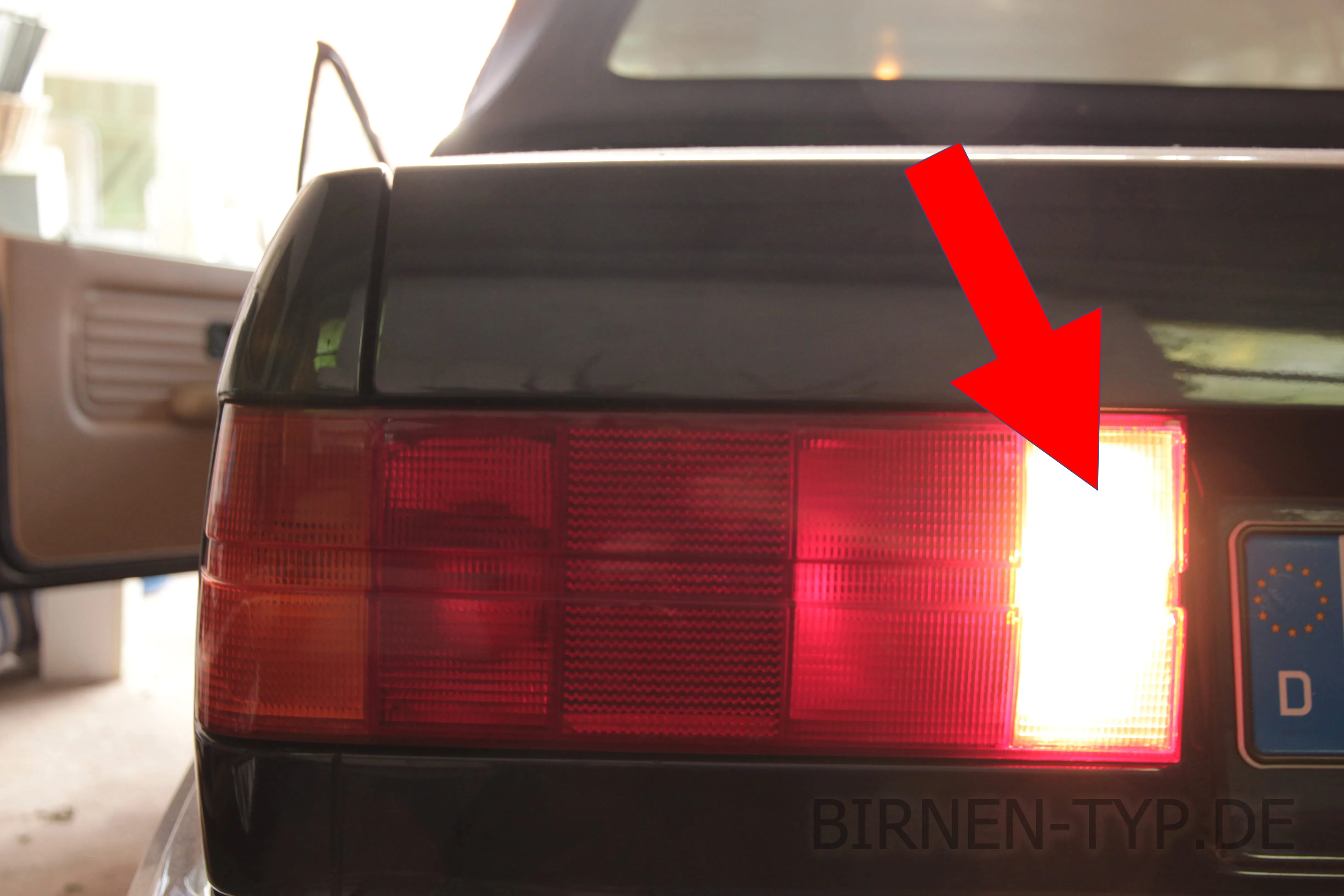 Rückfahrlicht des BMW 3er