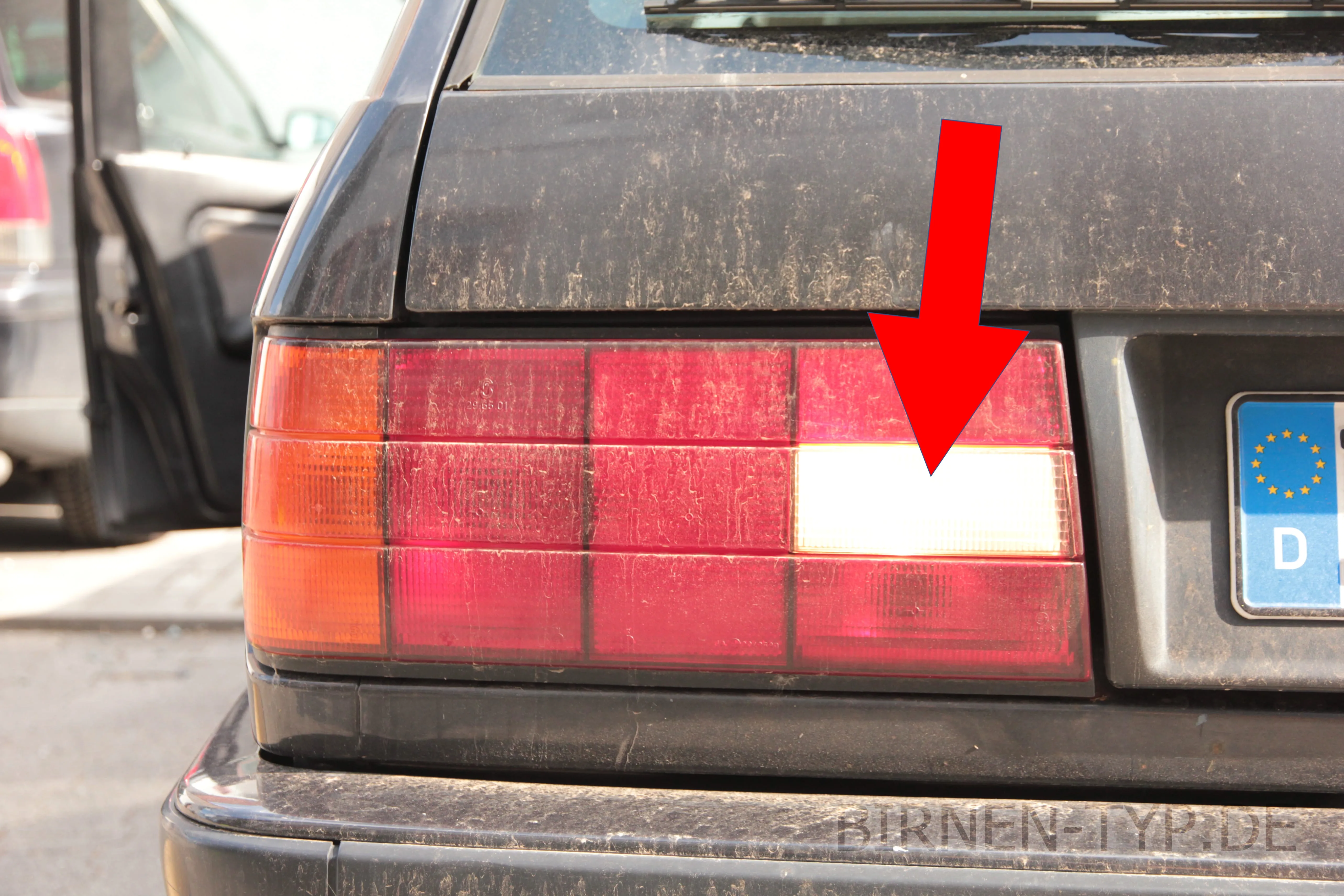 Rückfahrlicht des BMW 3er