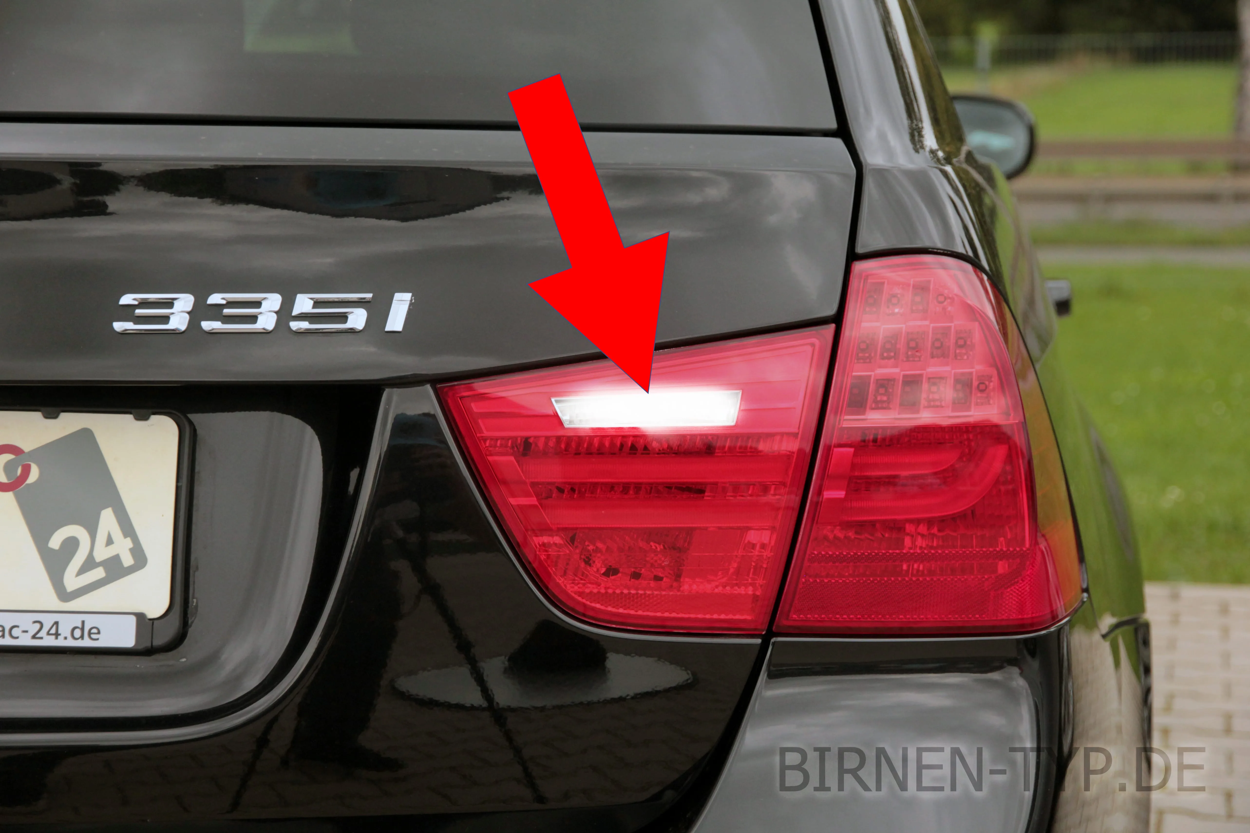 Rückfahrlicht des 3er BMW