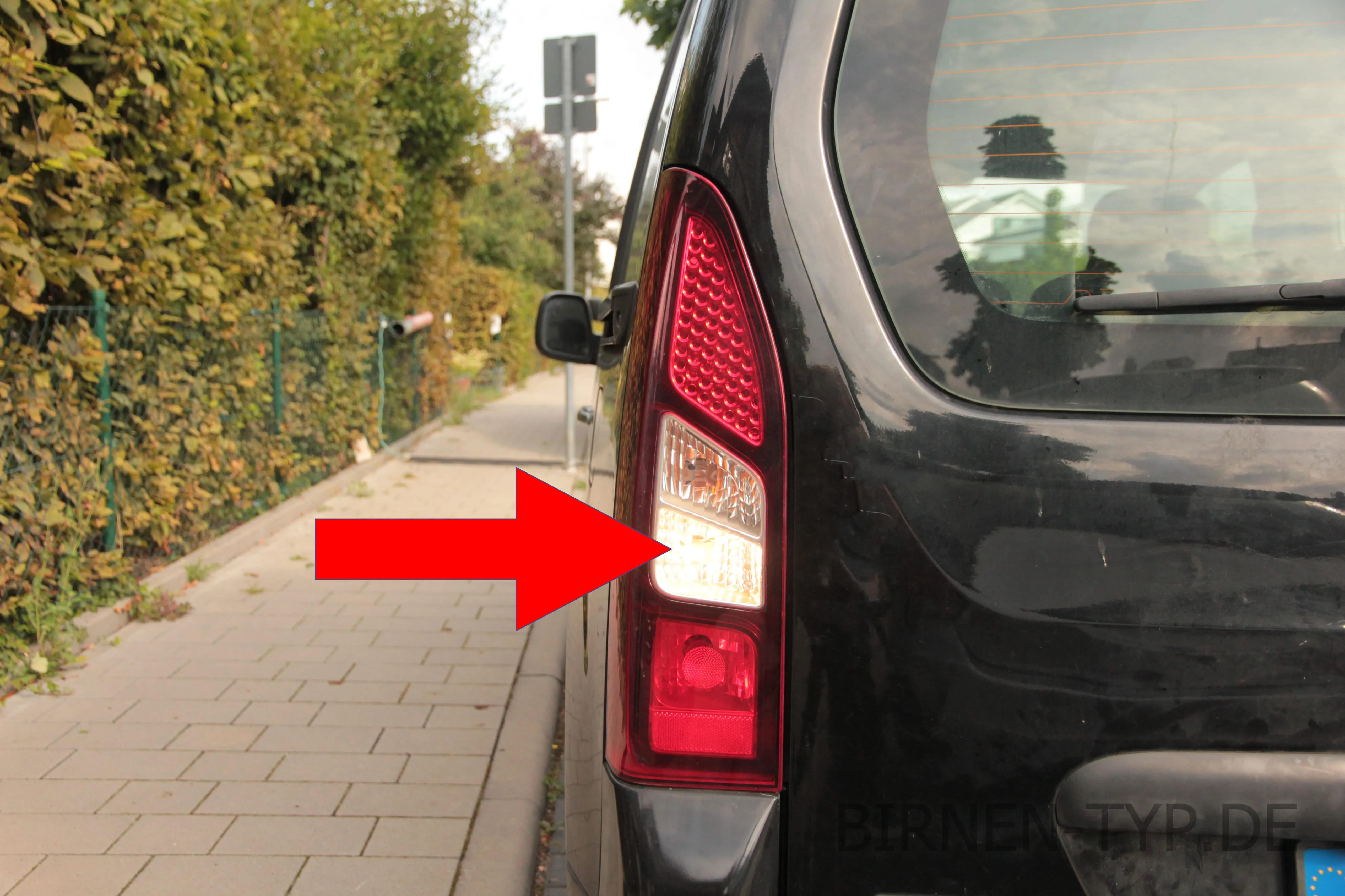 Rückfahrlicht des Citroën Berlingo
