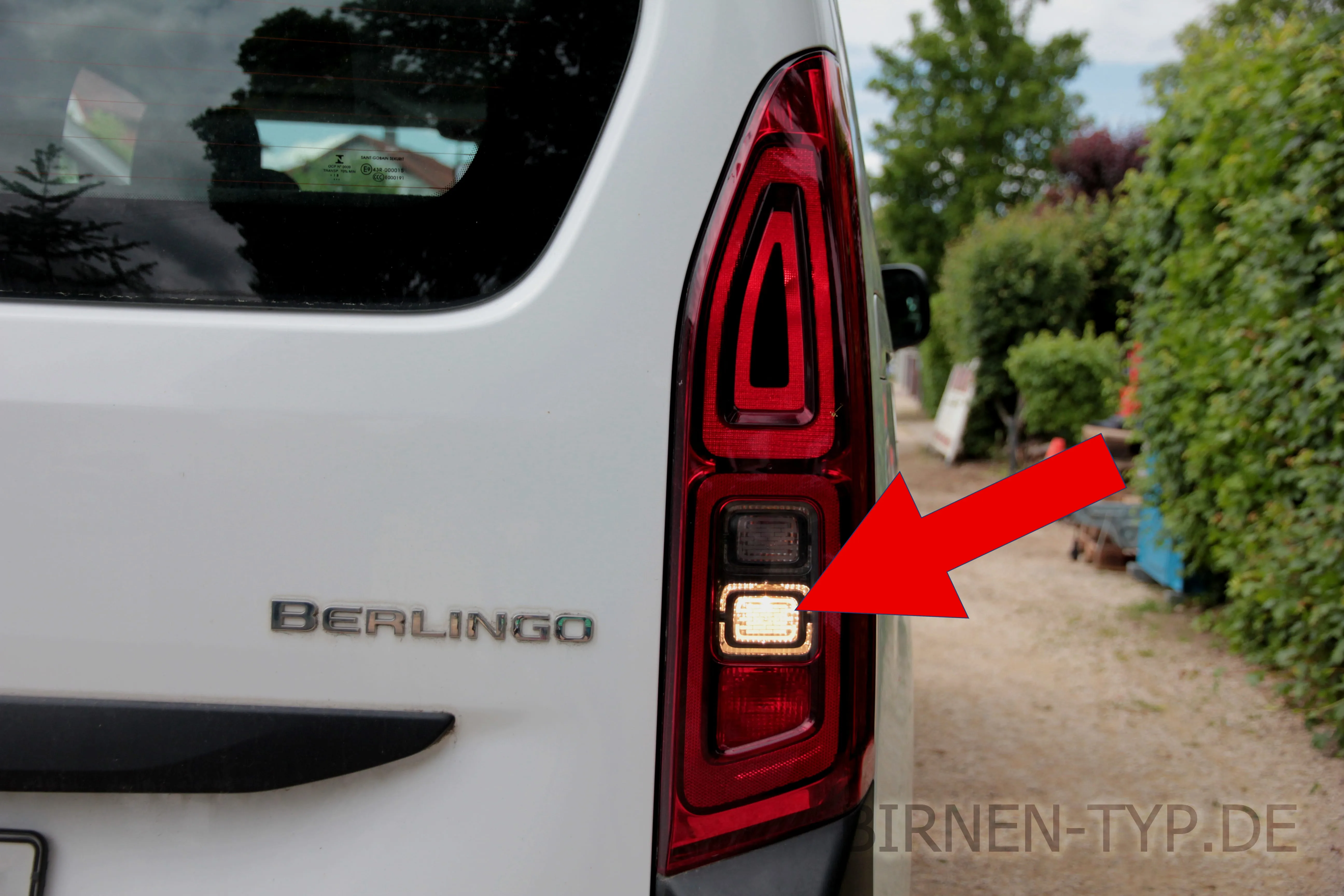 Rückfahrlicht des Citroën Berlingo 3. Gen. (Typ: K9/ER/EC, 2018-heute))