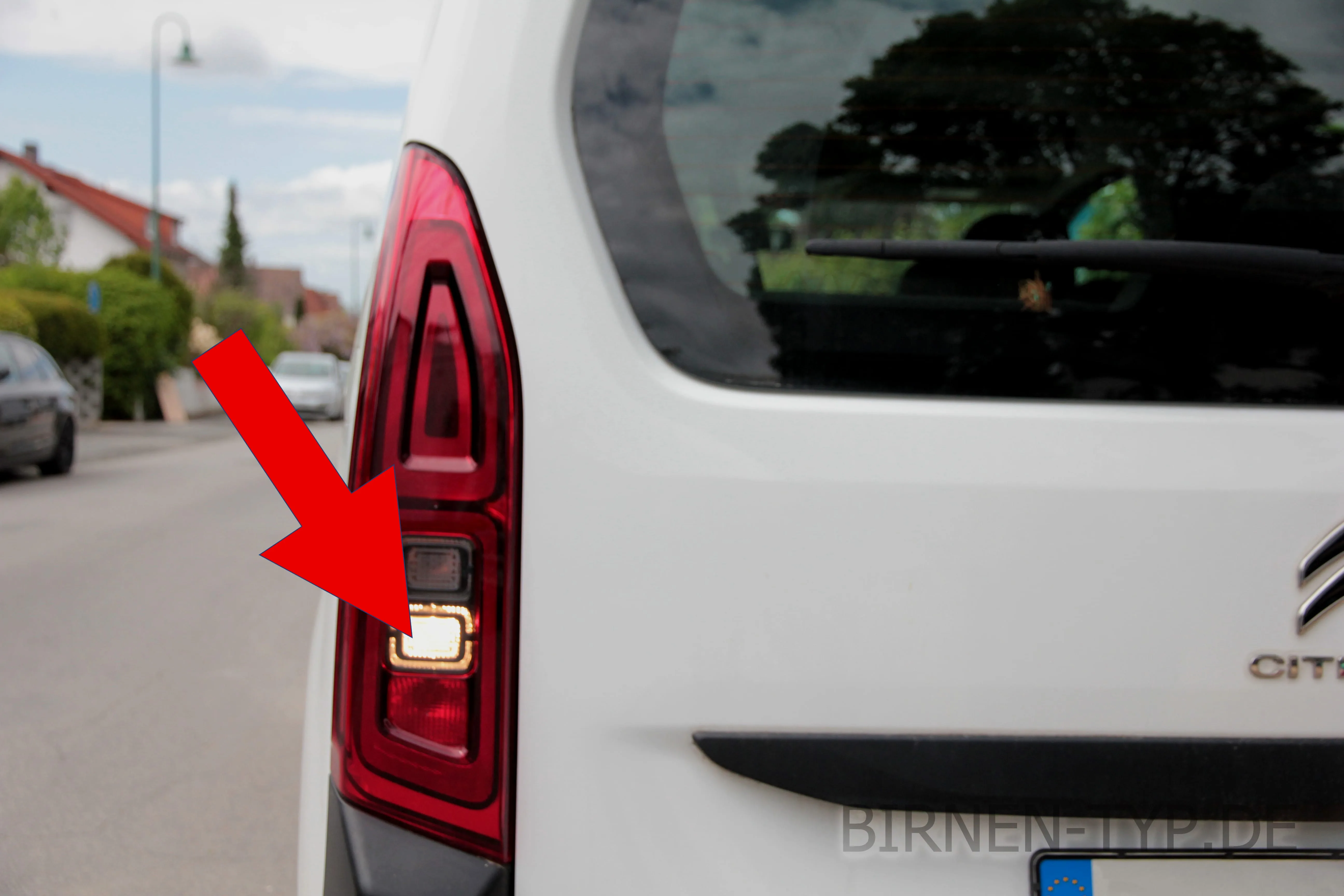 Rückfahrlicht des Citroën Berlingo 3. Gen. (Typ: K9/ER/EC, 2018-heute))