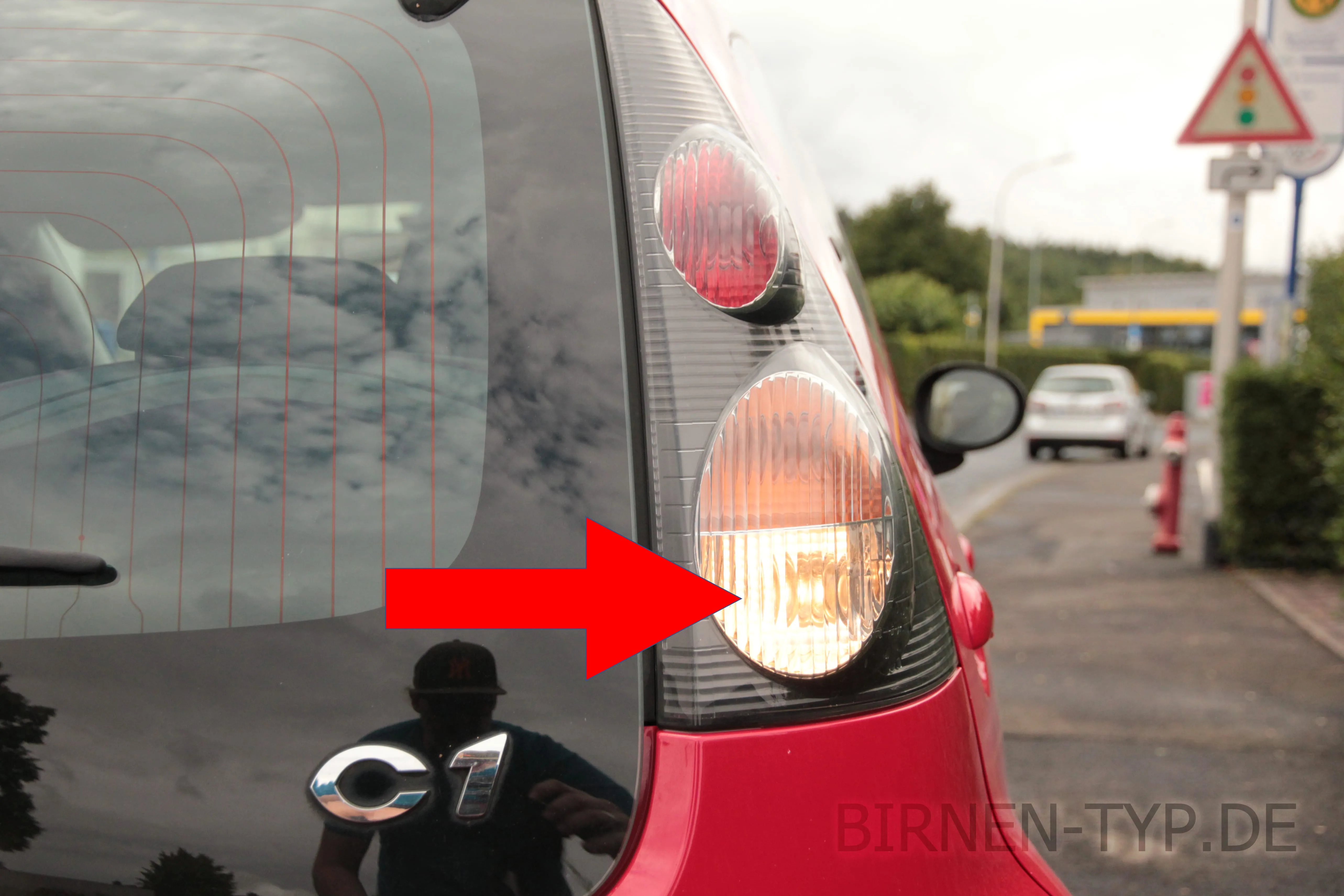 Rückfahrlicht des Citroën C1