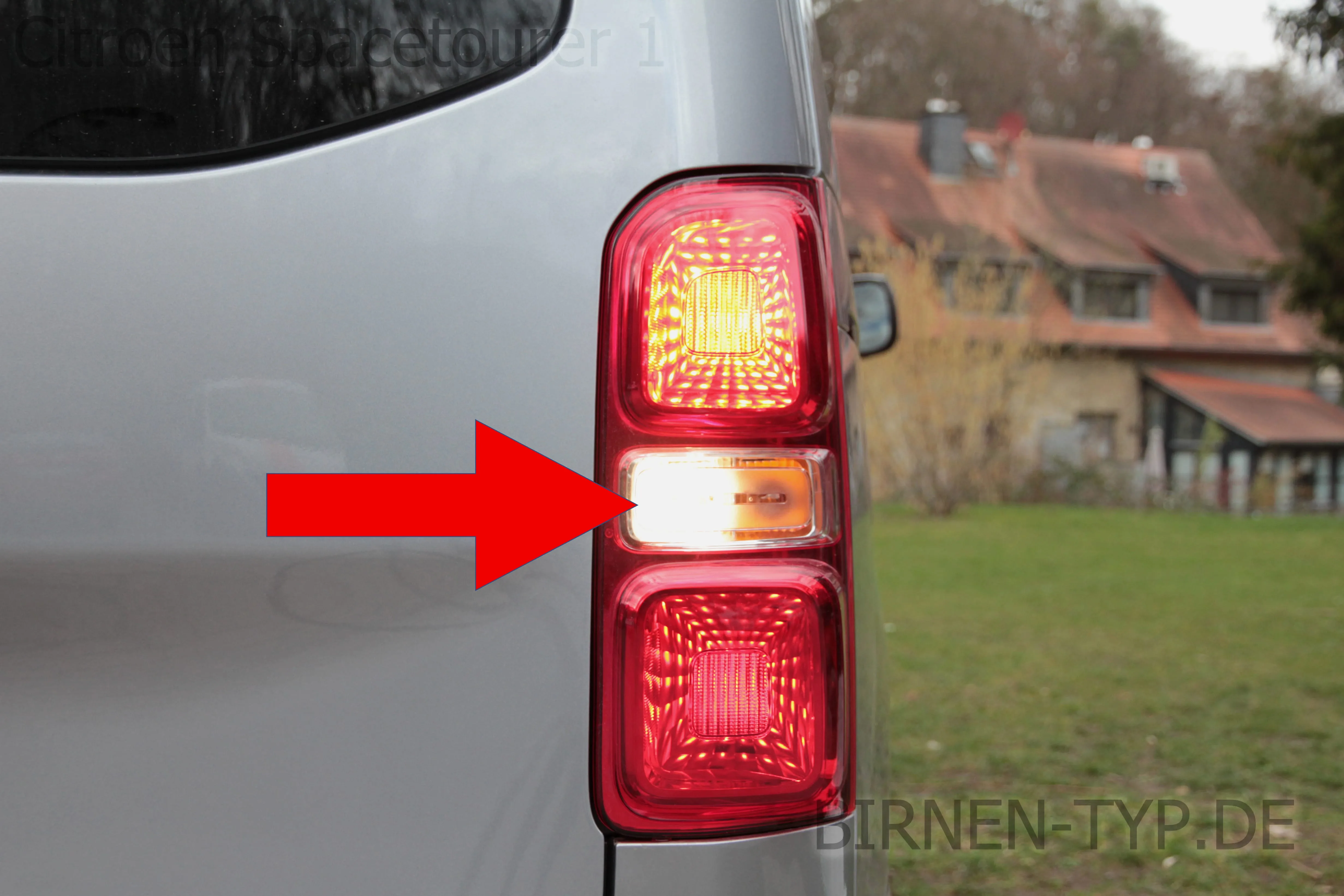 Rückfahrlicht des Citroën Spacetourer