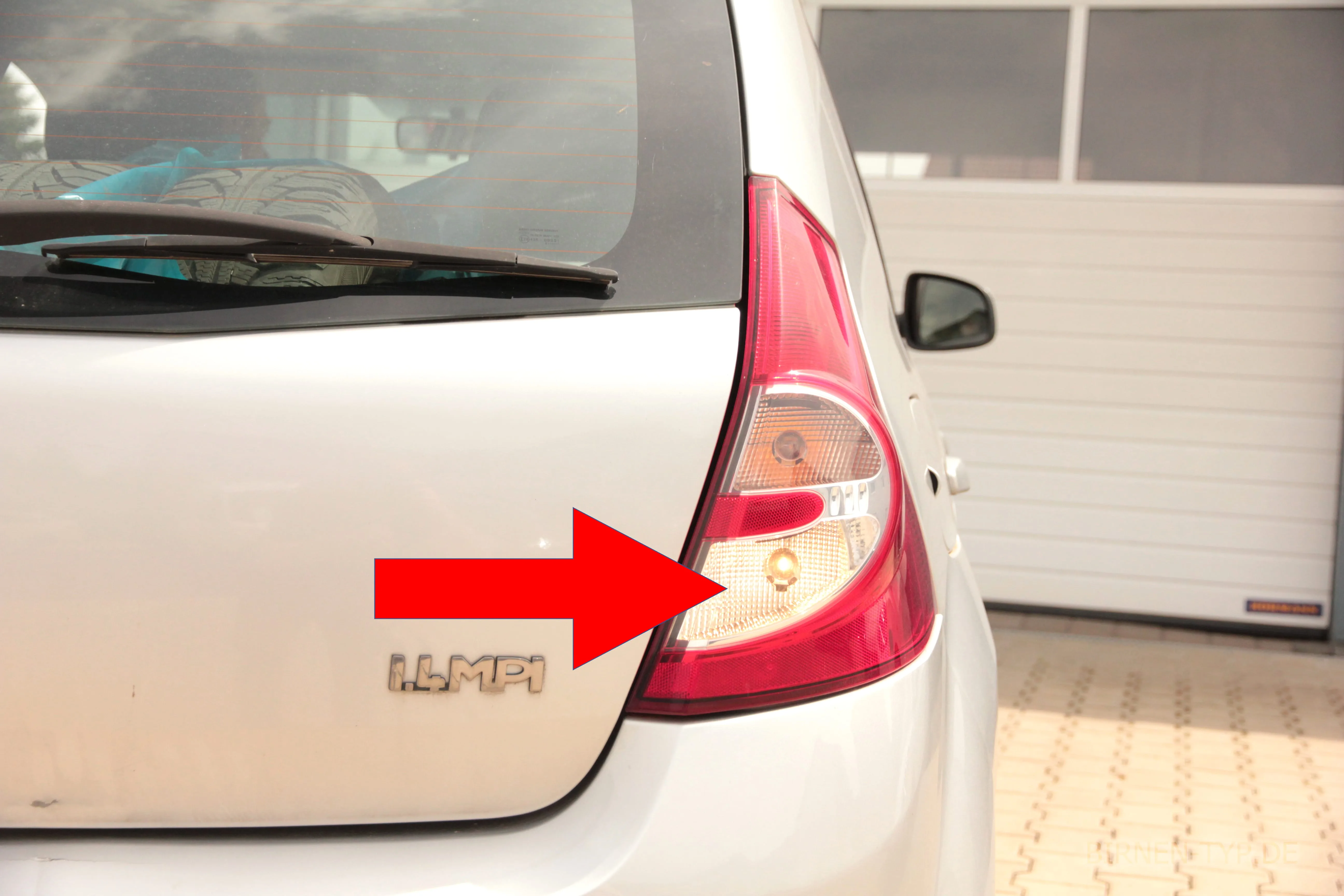 Rückfahrlicht des Dacia Sandero 1. Gen