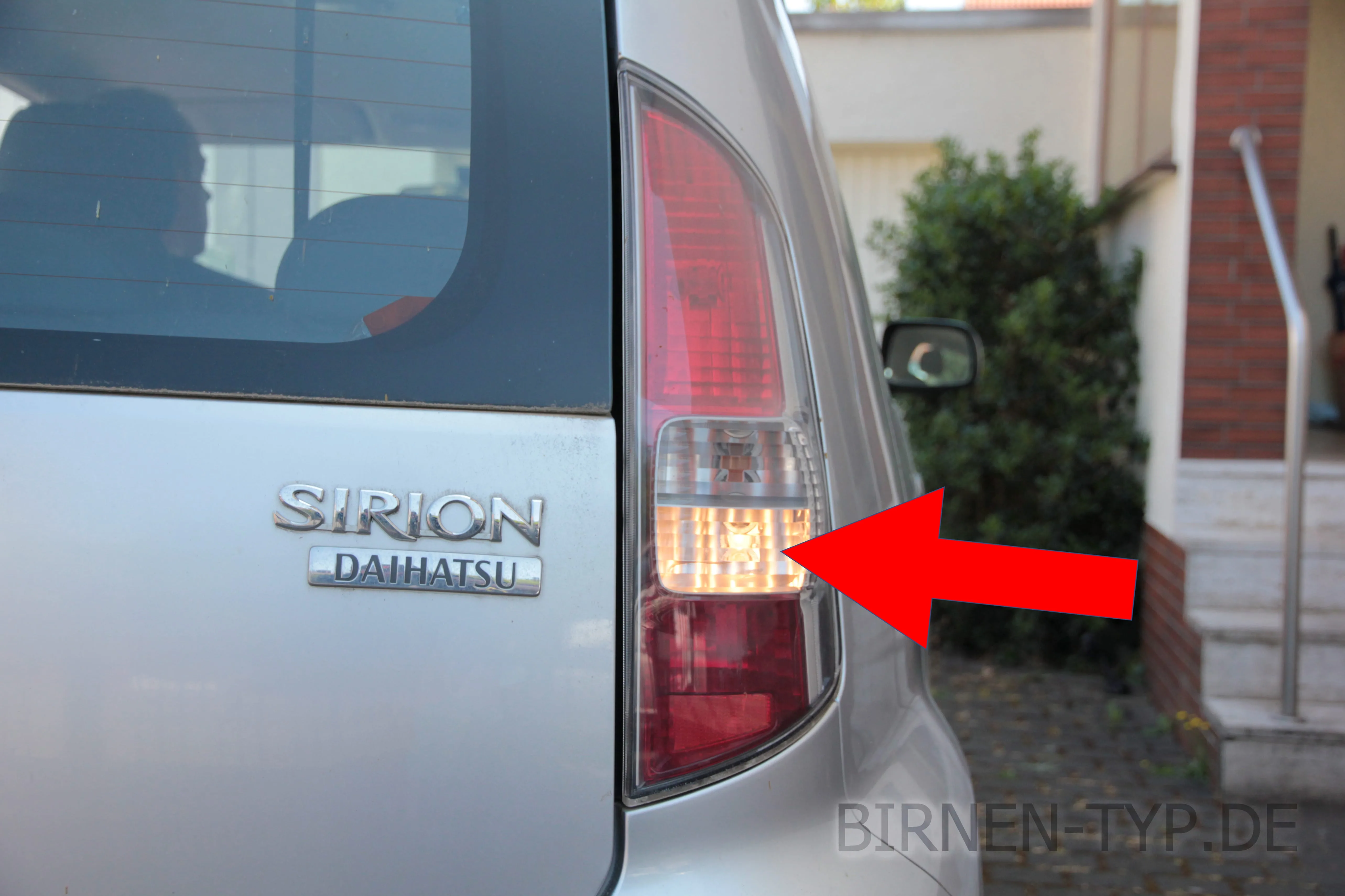 Rückfahrlicht des Daihatsu Sirion