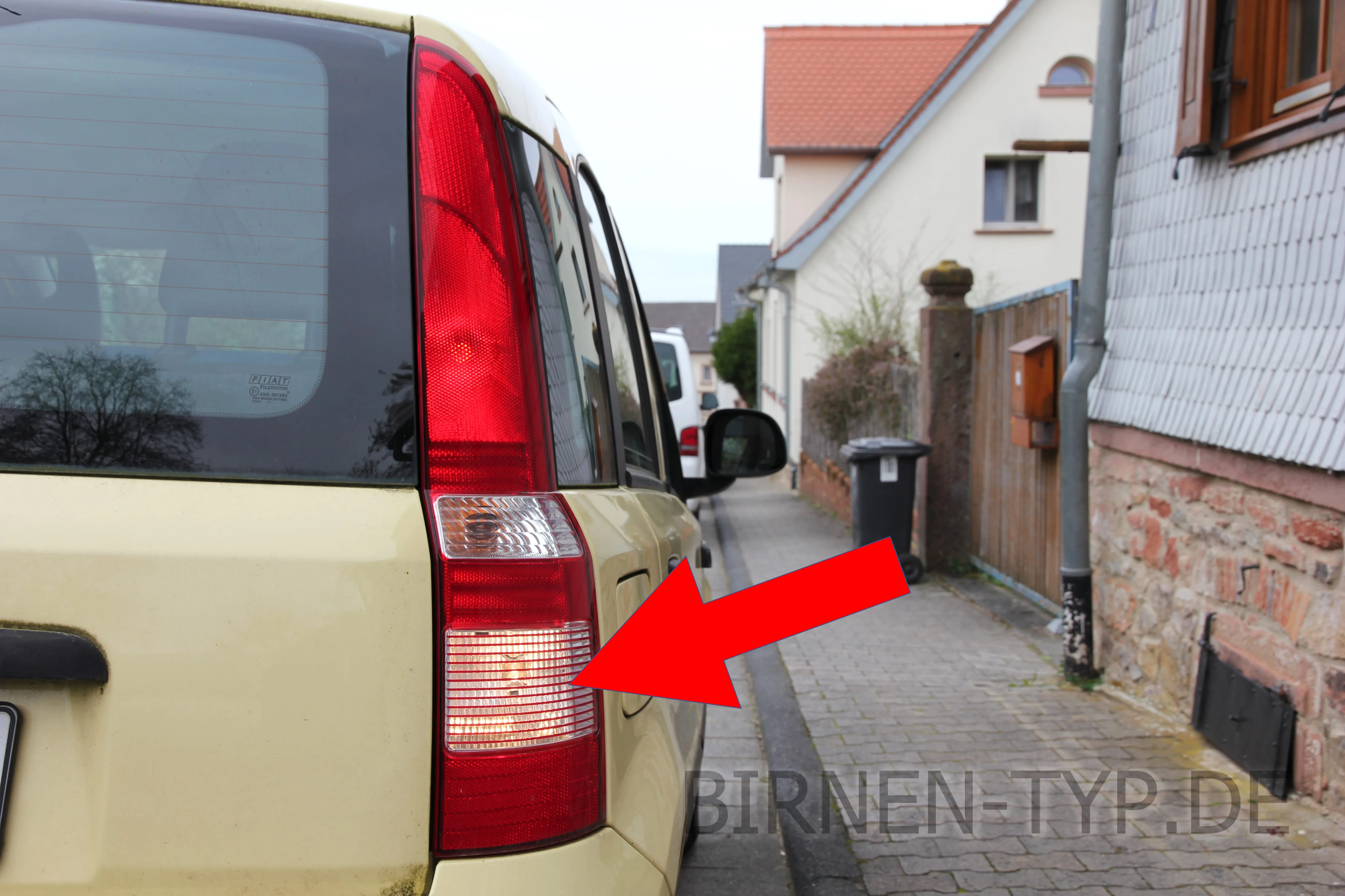 Rückfahrlicht des Fiat Panda 2. Gen (Typ 169 (Nuova Panda) – 2003-2012)