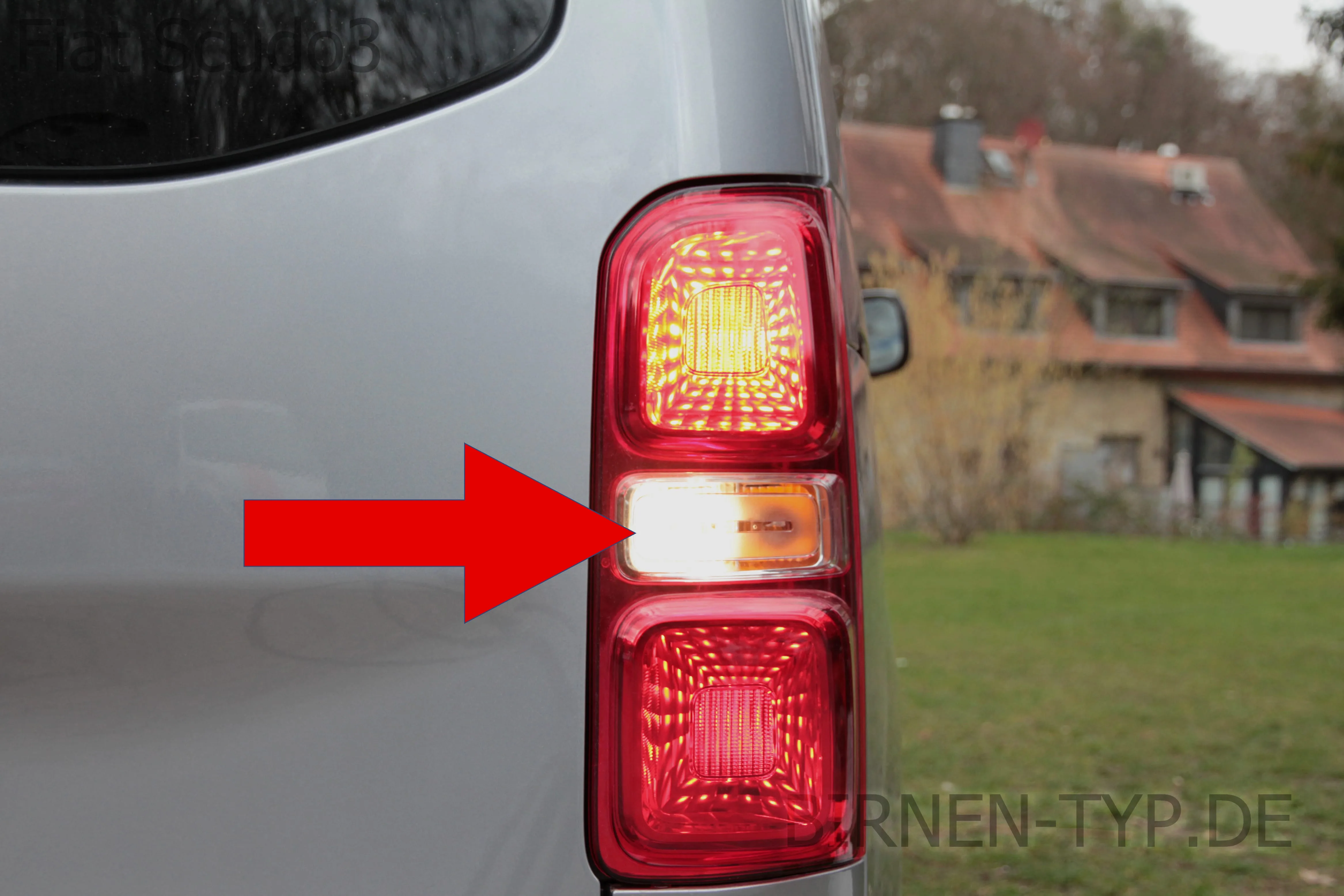 Rückfahrlicht des Fiat Scudo