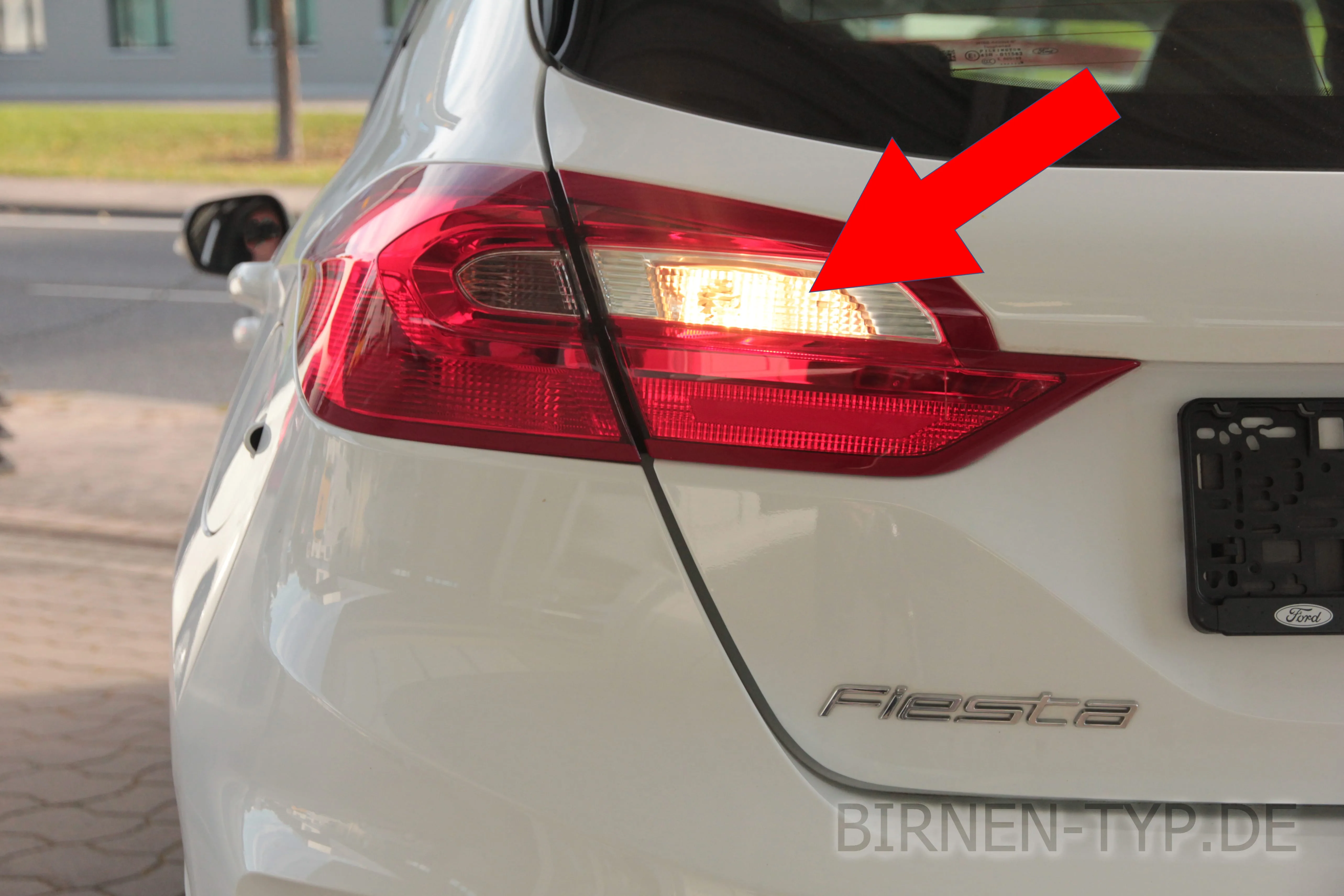 Rückfahrlicht des Ford Fiesta MK8