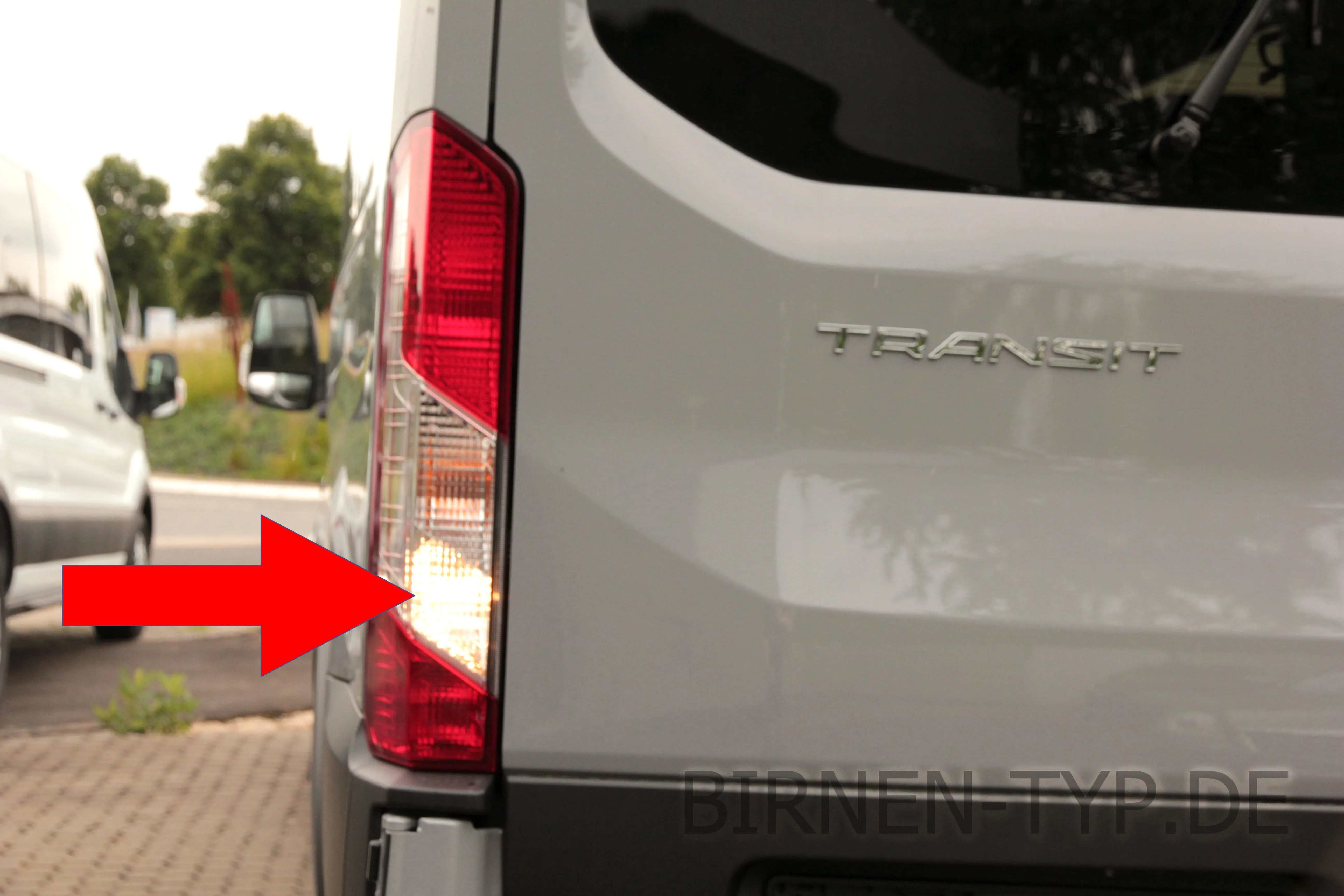 Rückfahrlicht des Ford Transit 7