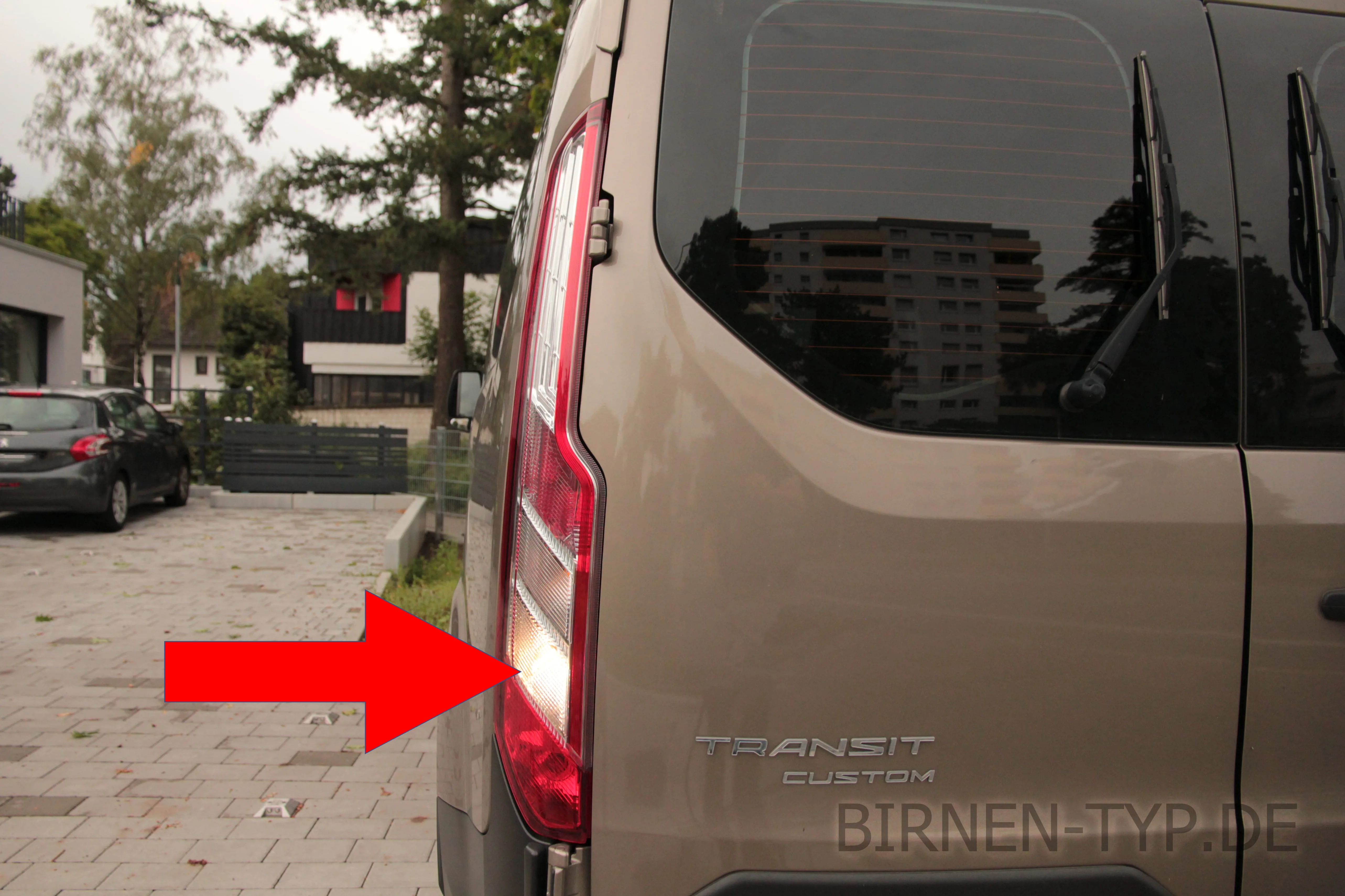 Rückfahrlicht des Ford Transit Custom