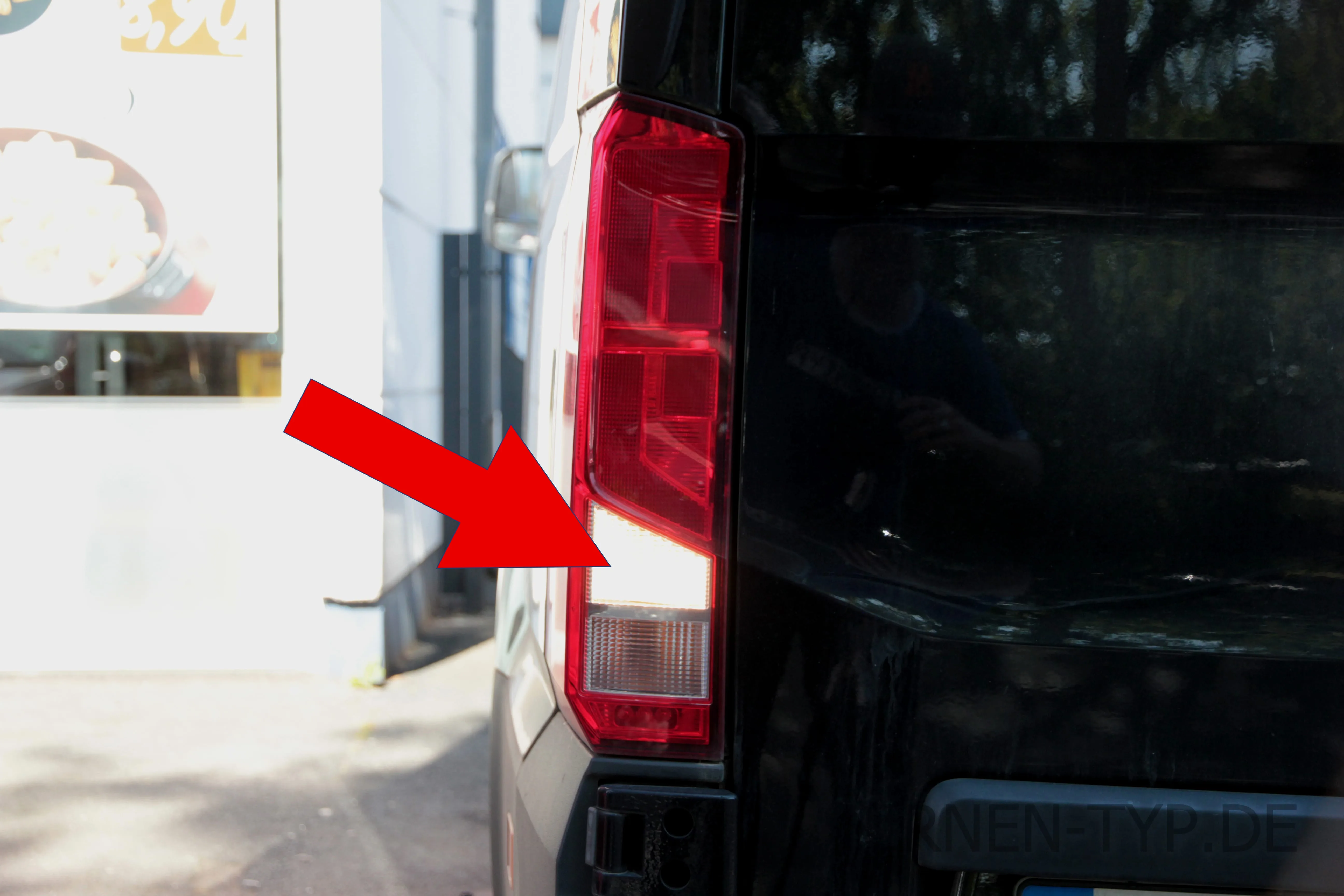Rückfahrlicht des MAN TGE 1. Gen., Transporter / Van