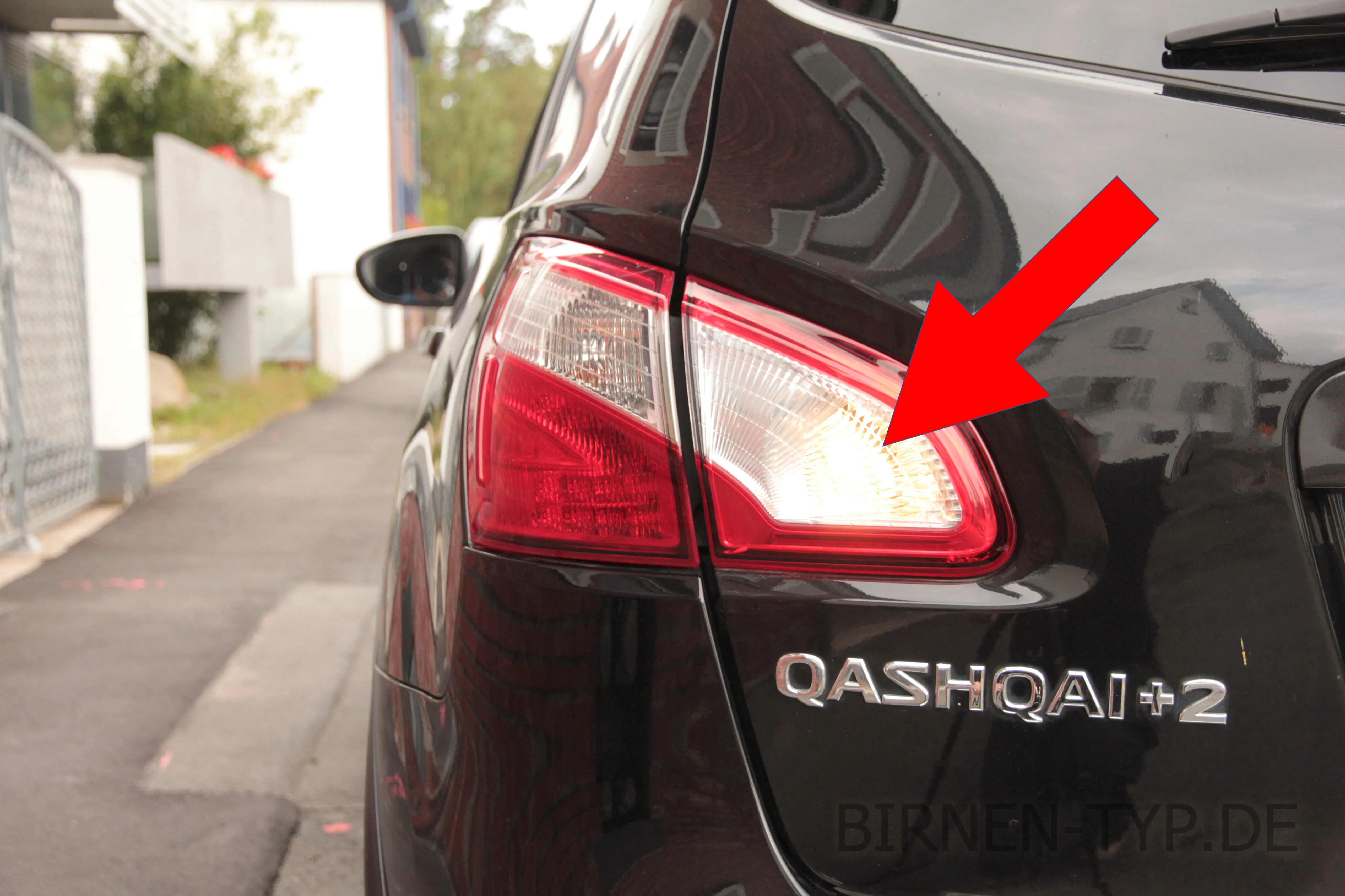 Rückfahrlicht des Nissan Qashqai (+2)