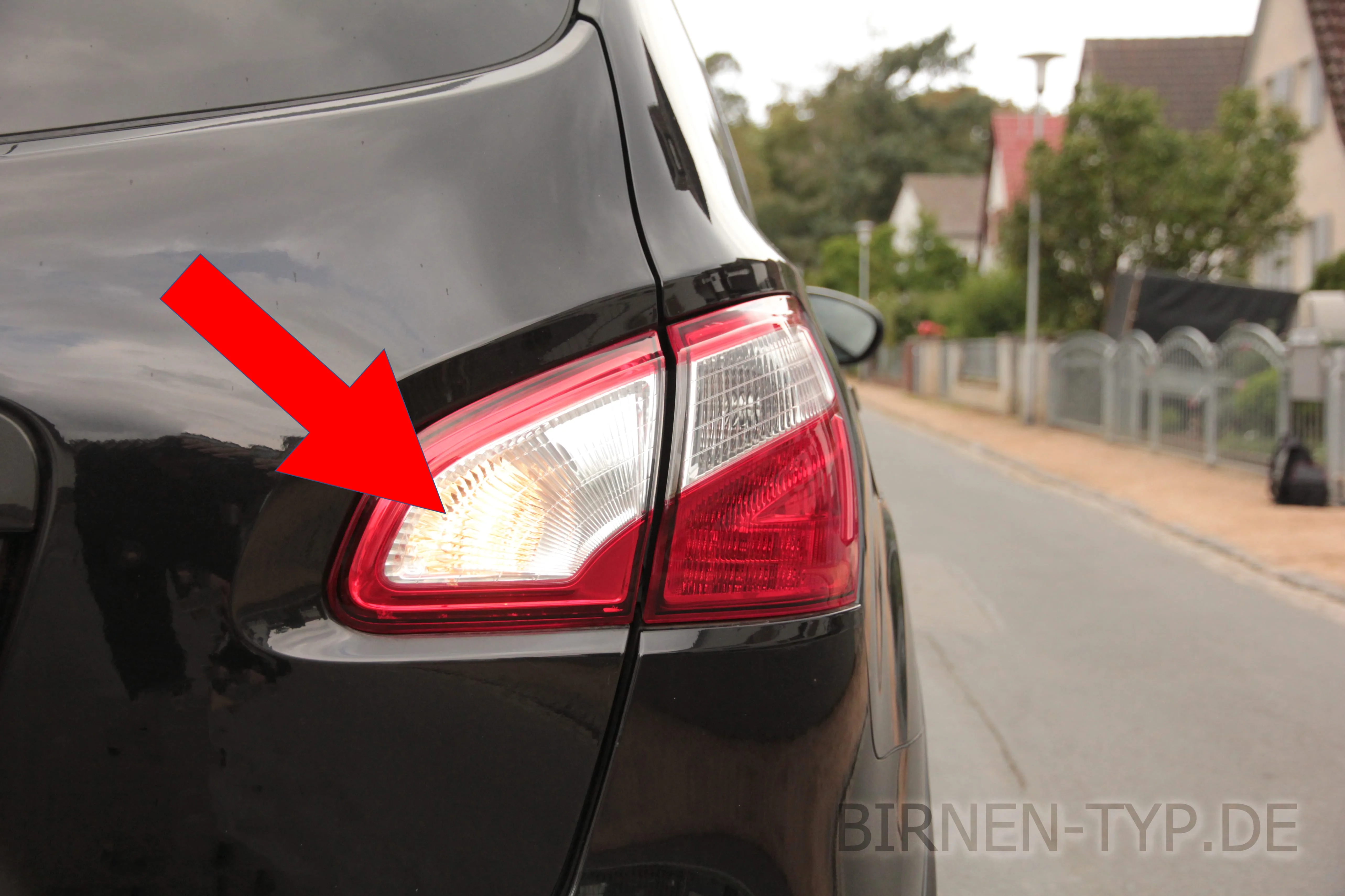 Rückfahrlicht des Nissan Qashqai (+2)