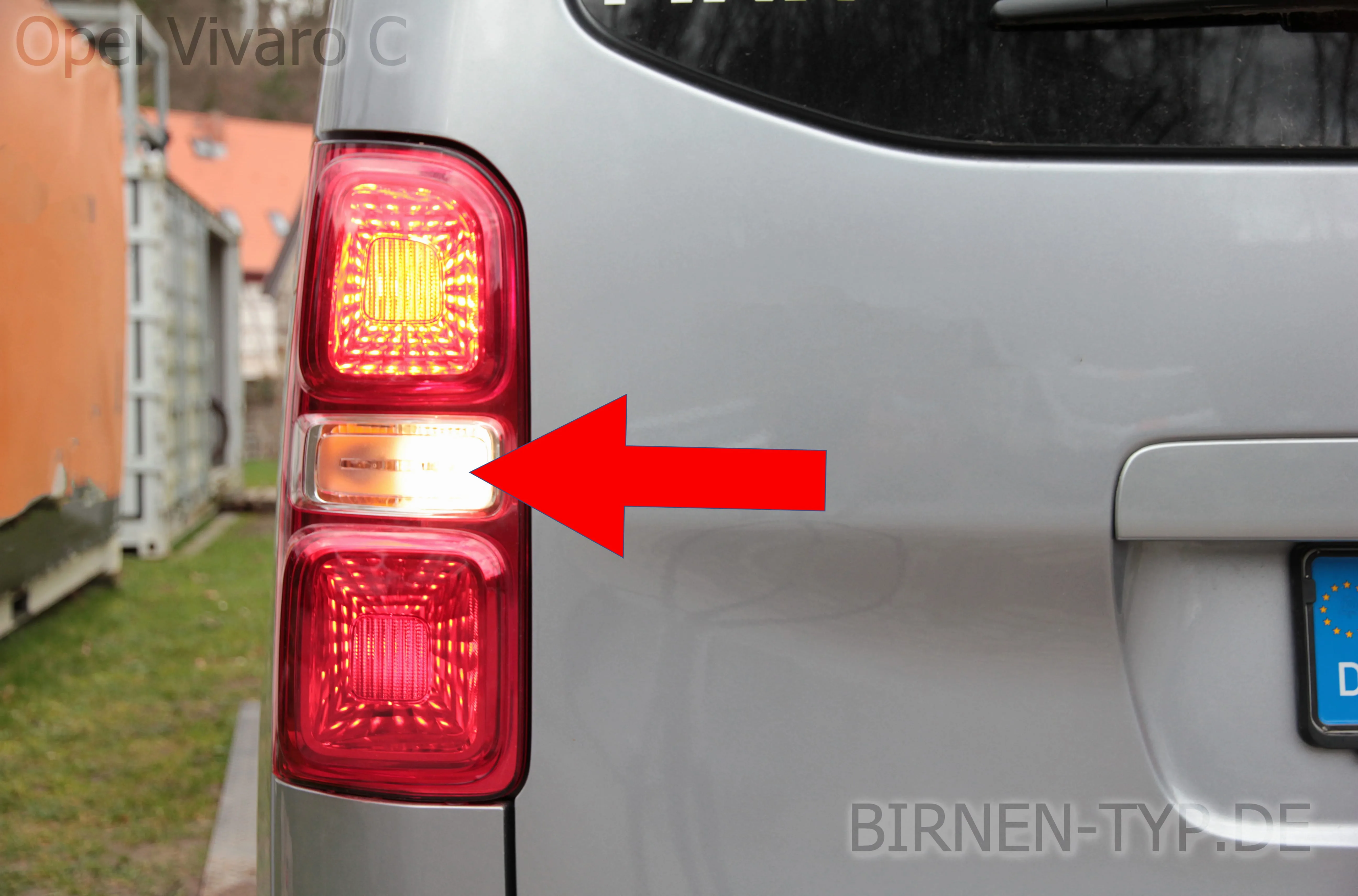 Rückfahrlicht des Opel Vivaro C