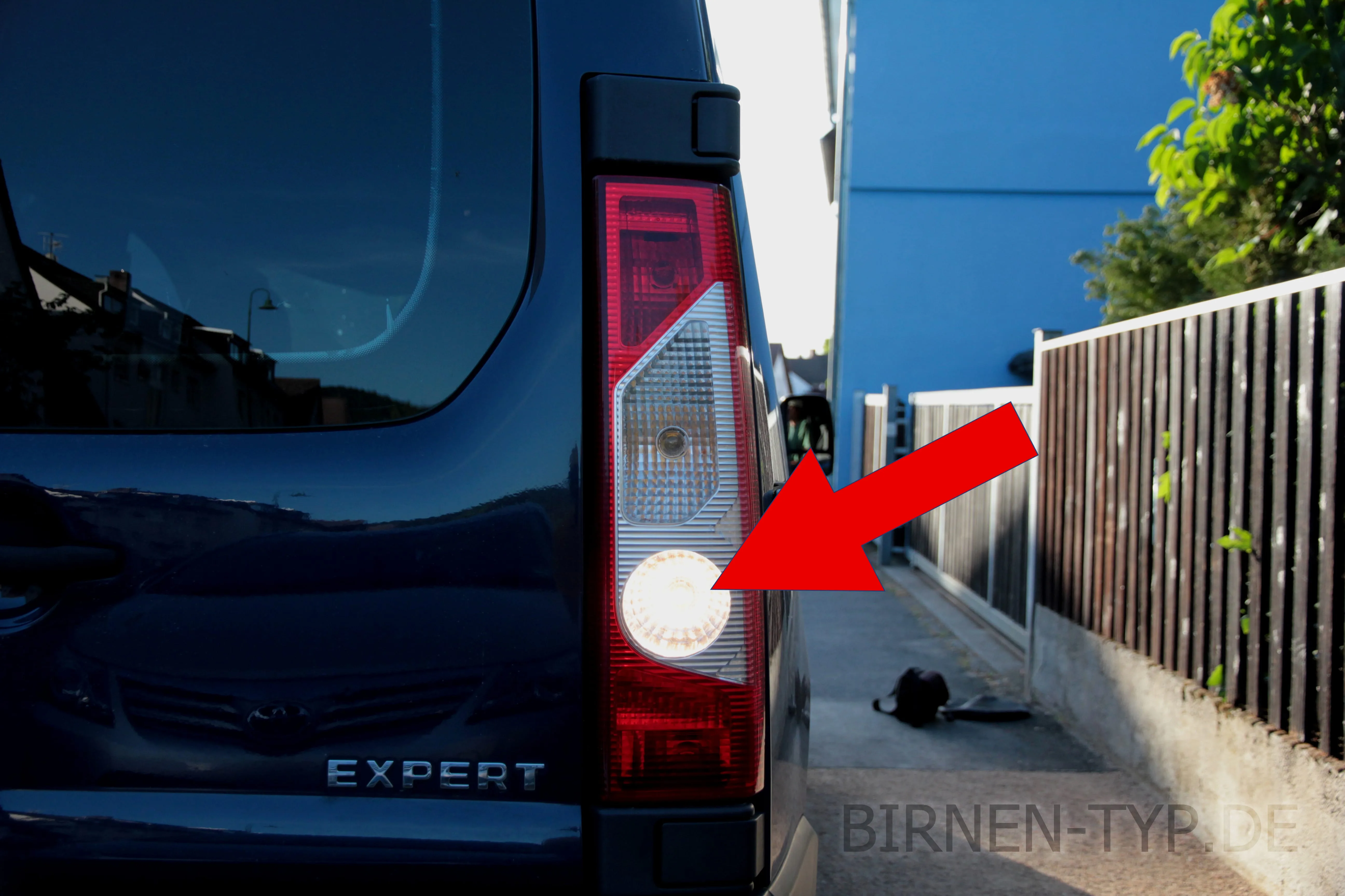 Rückfahrlicht des Peugeot Expert 2. Gen., Transporter / Van