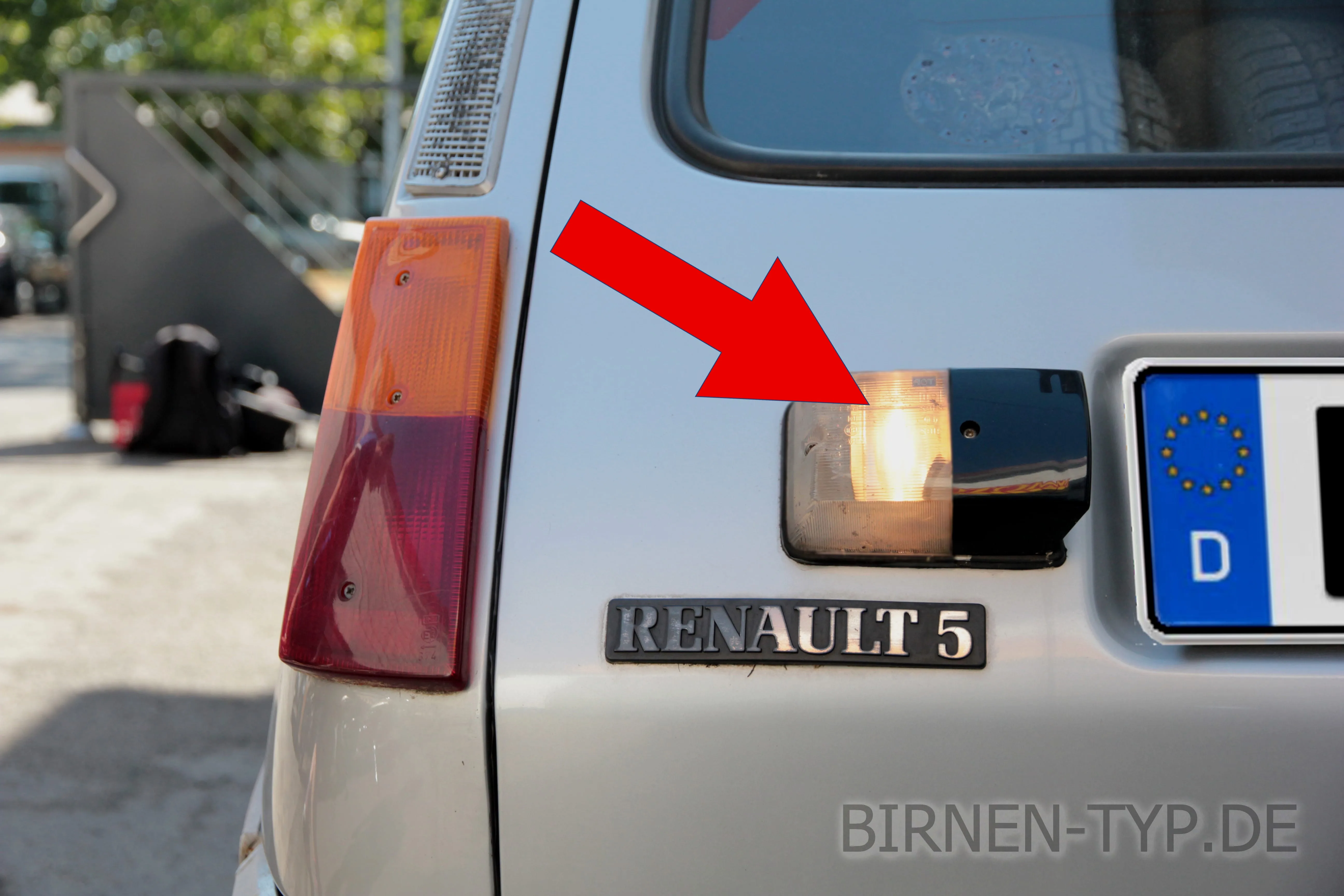 Rückfahrlicht des Renault 5