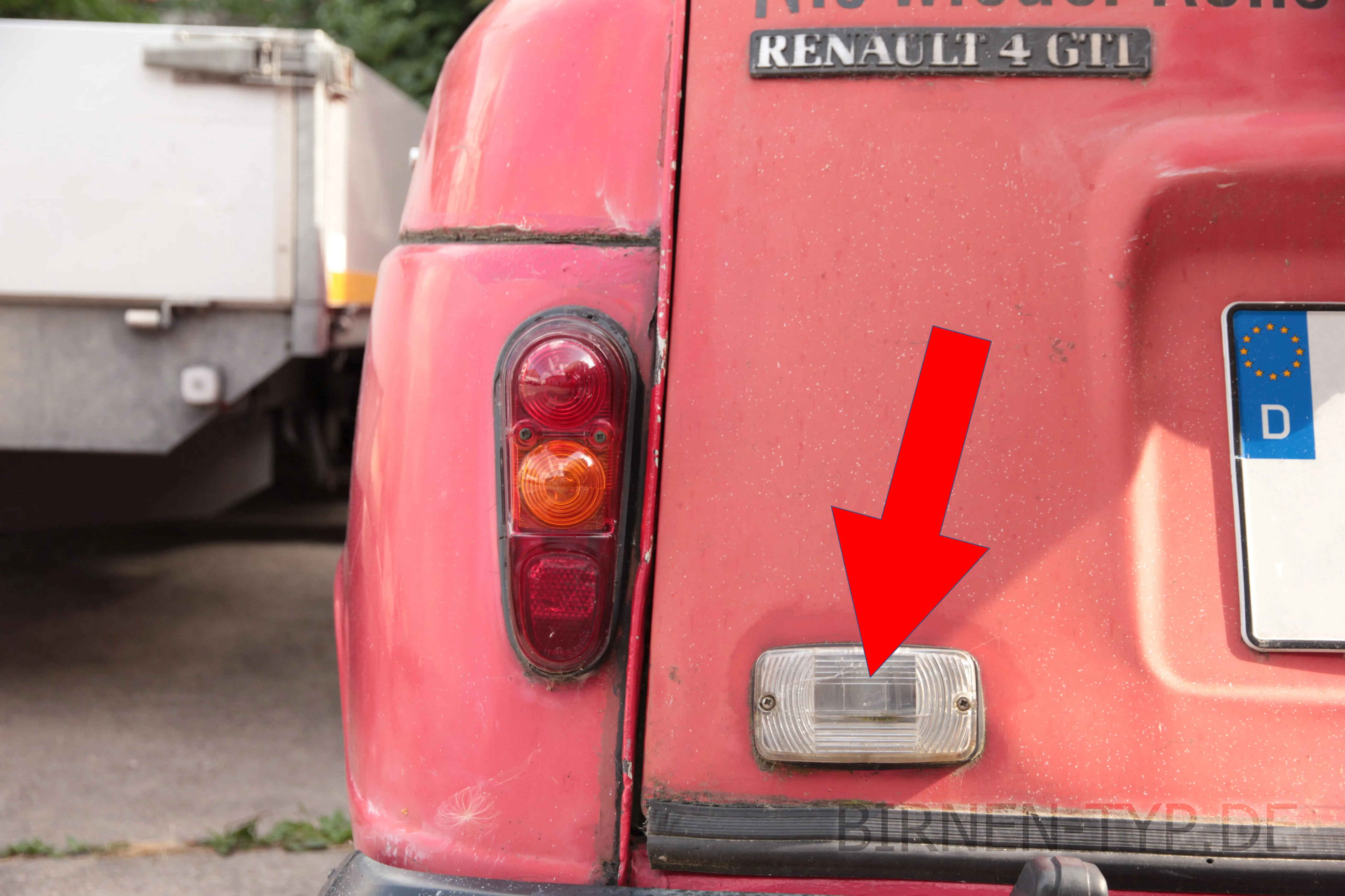Rückfahrlicht des Renault R4