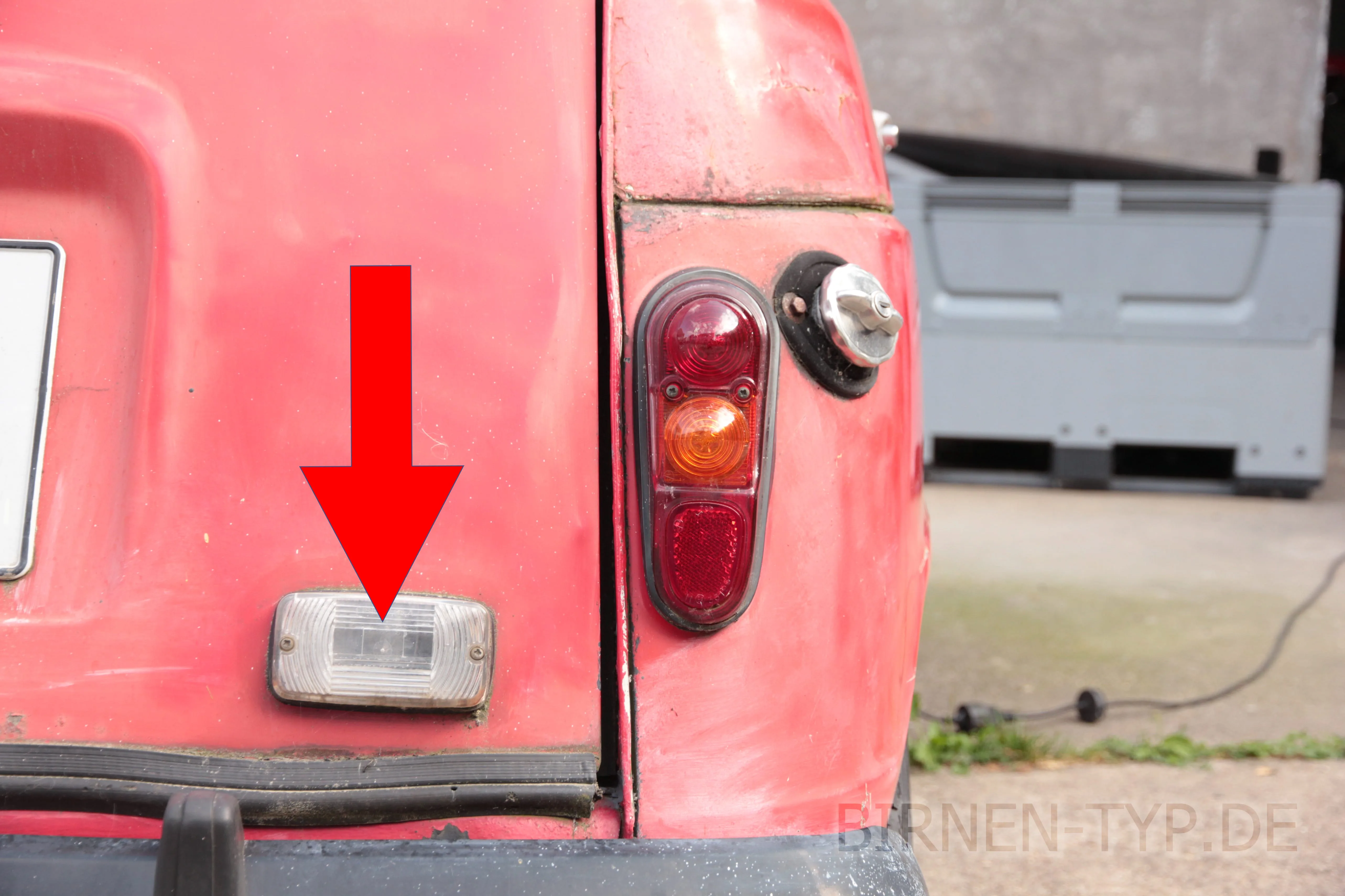 Rückfahrlicht des Renault R4