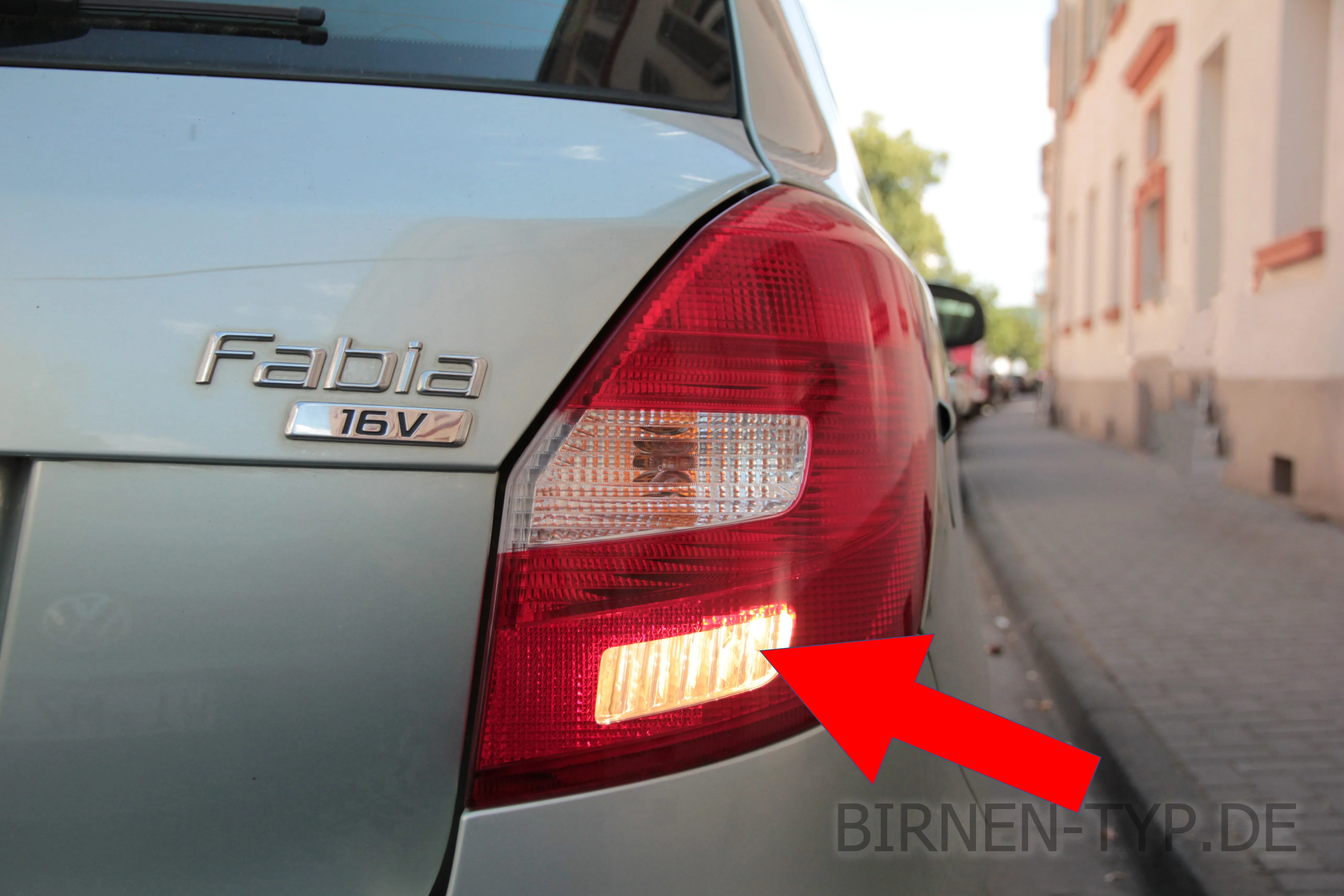 Rückfahrlicht des Škoda Fabia 2