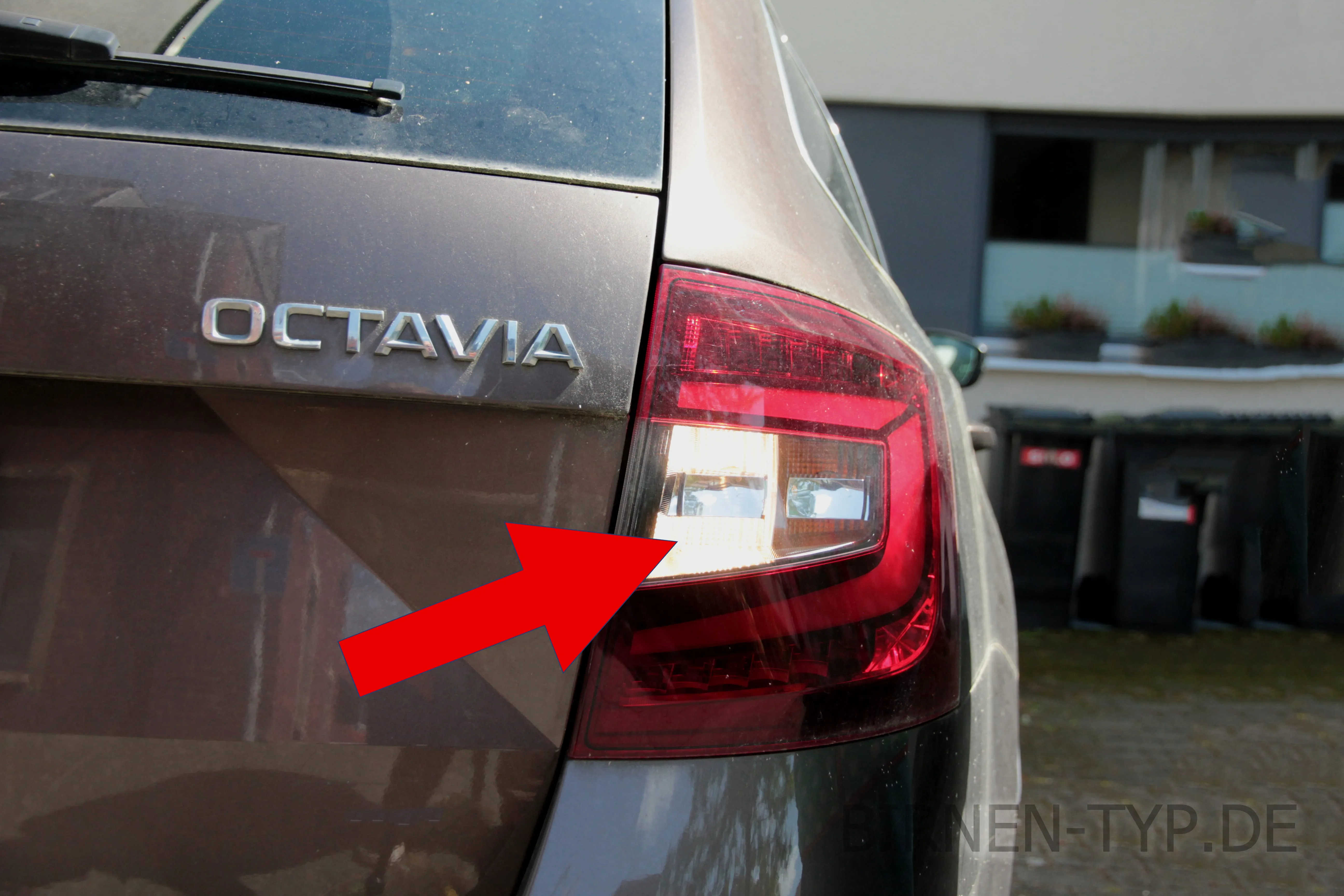 Rückfahrlicht des Škoda Octavia