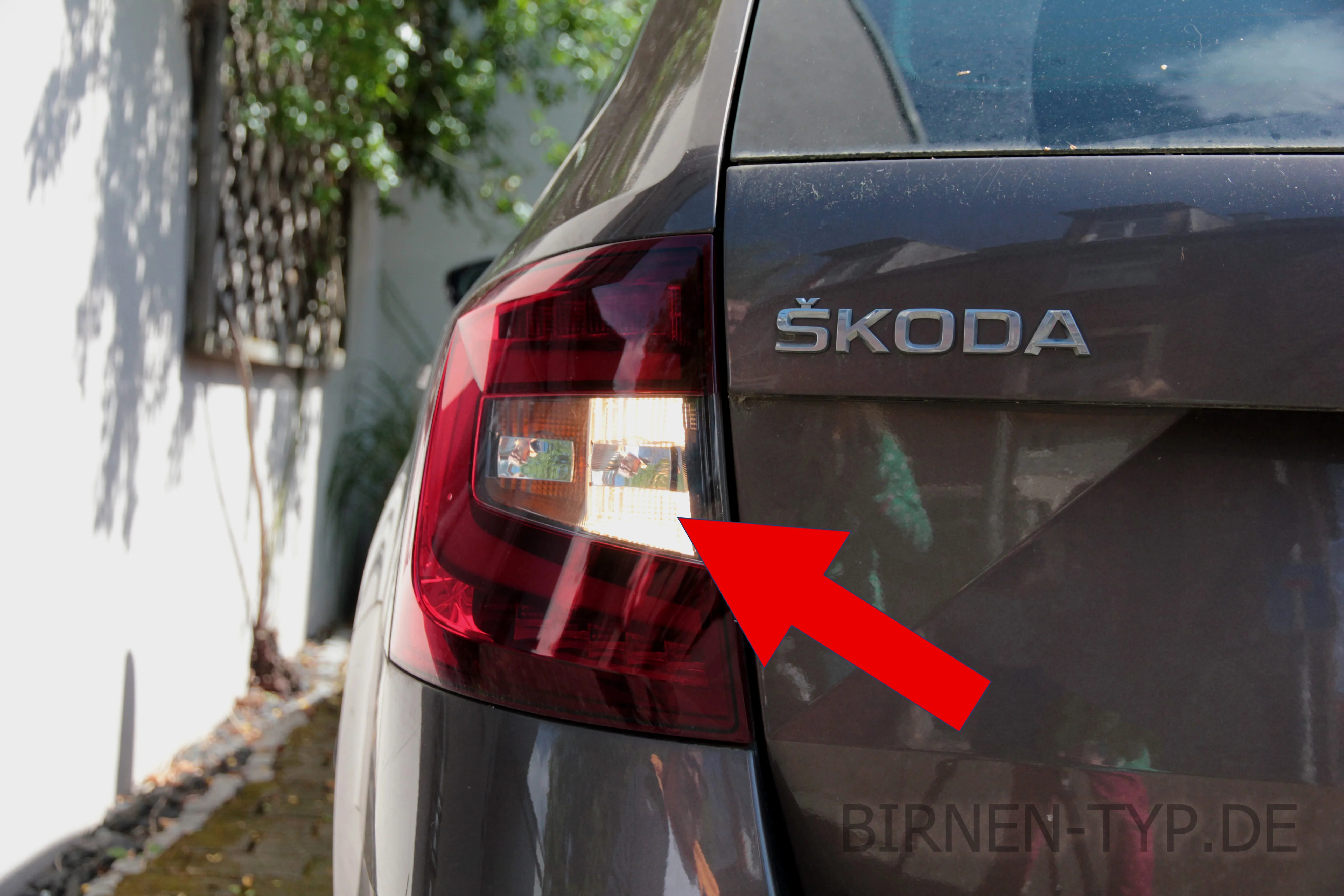 Rückfahrlicht des Škoda Octavia