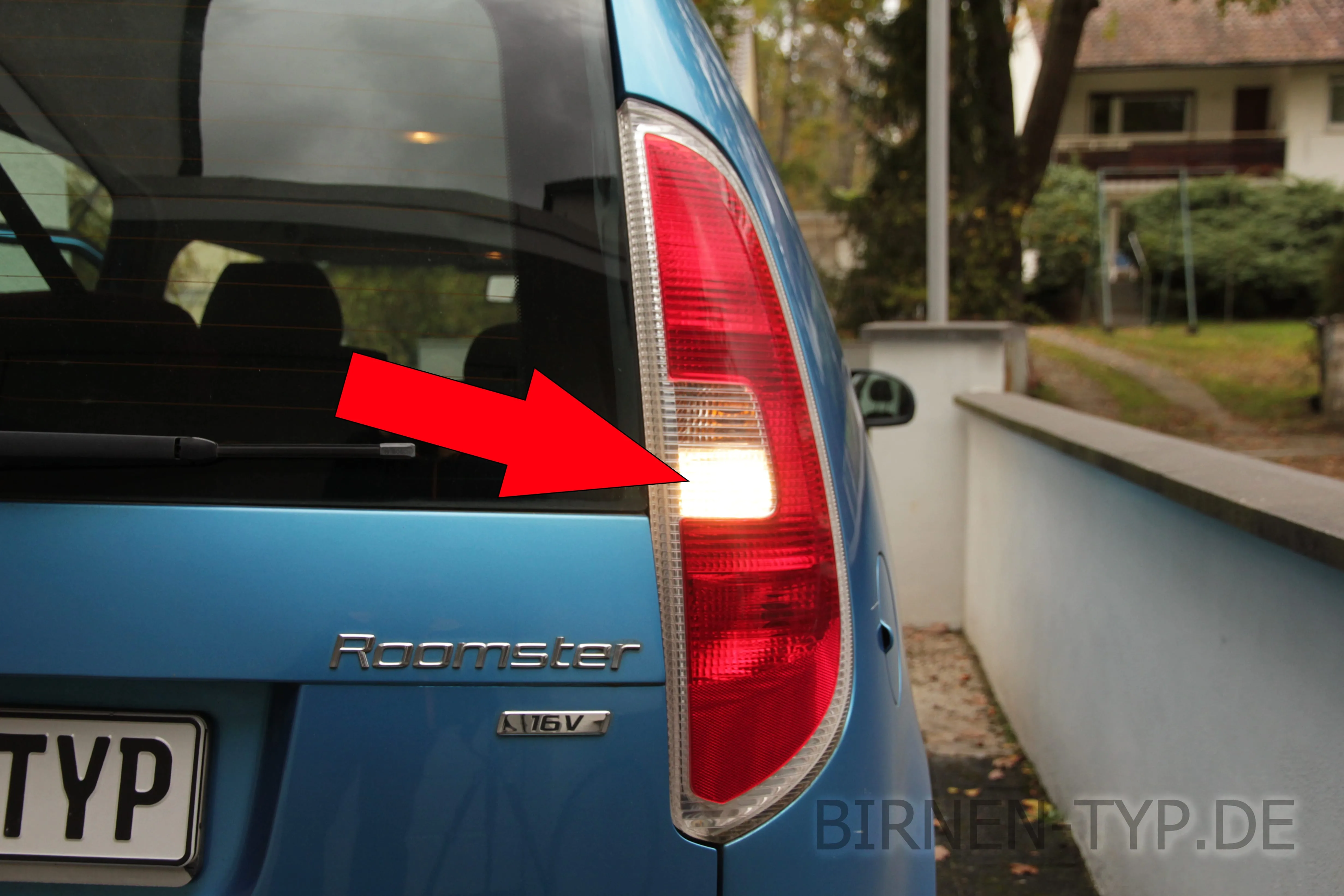 Rückfahrlicht des Škoda Roomster