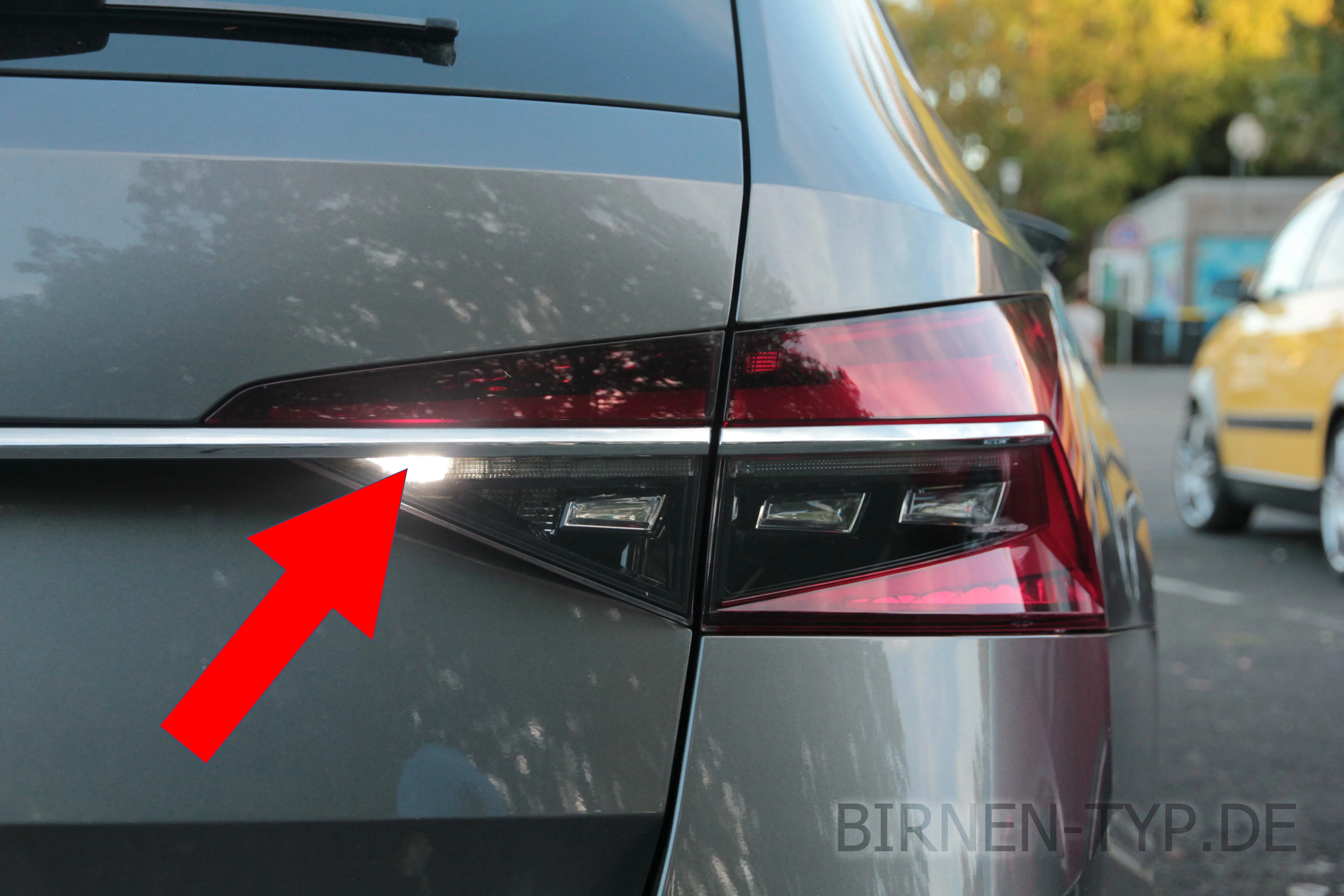 Rückfahrlicht des Škoda Superb