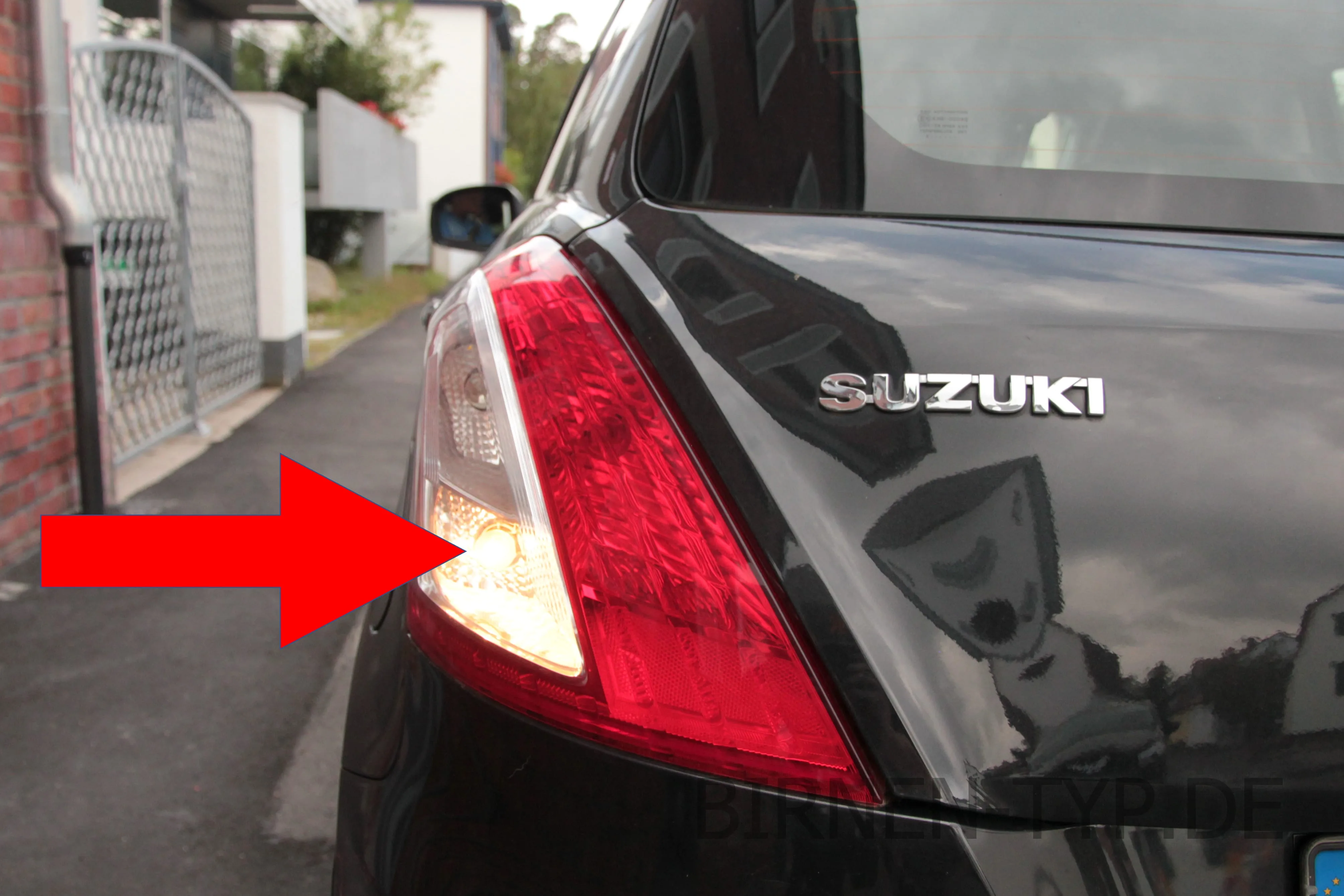 Rückfahrlicht des Suzuki Swift
