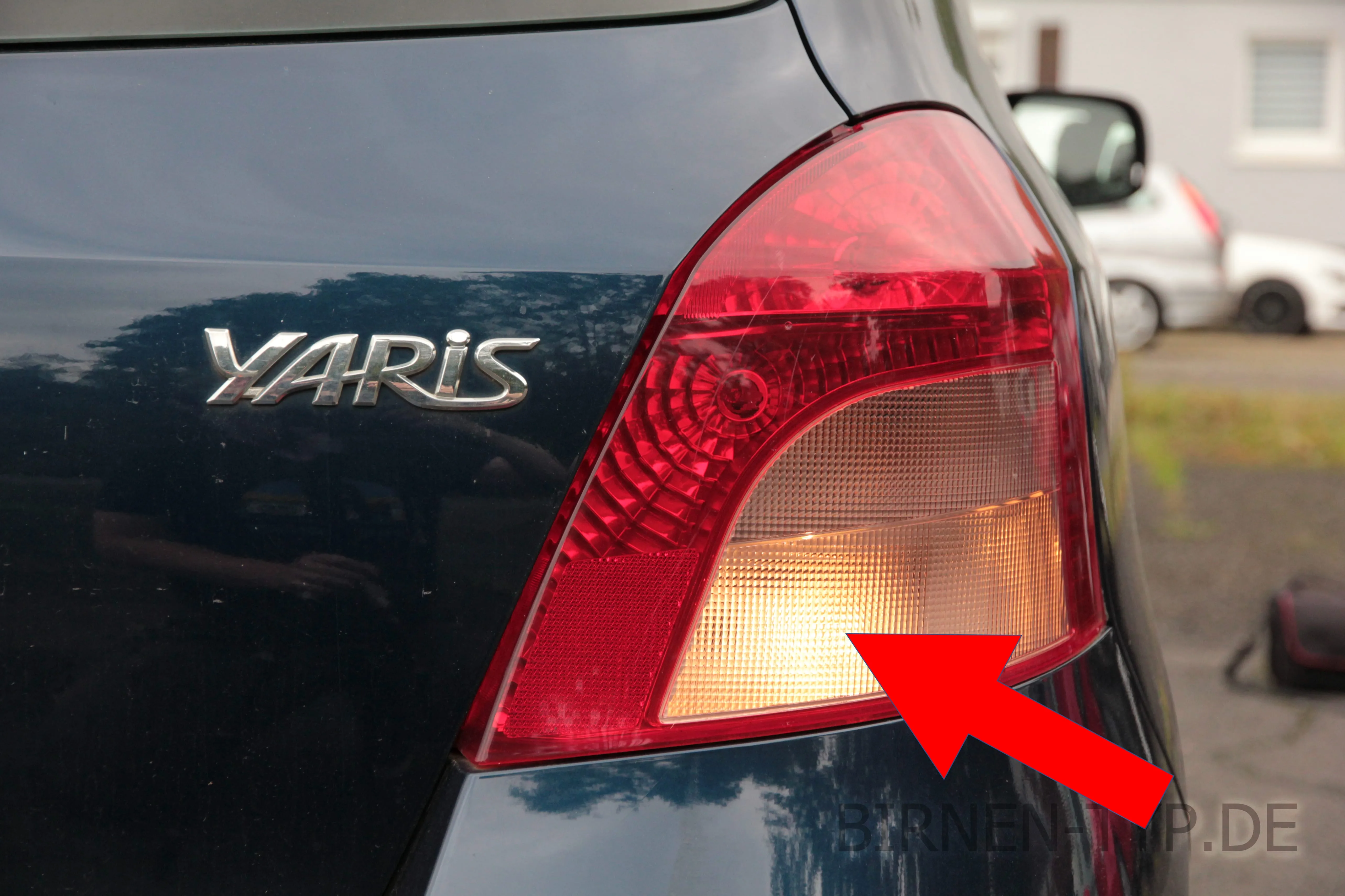 Rückfahrlicht des Toyota Yaris