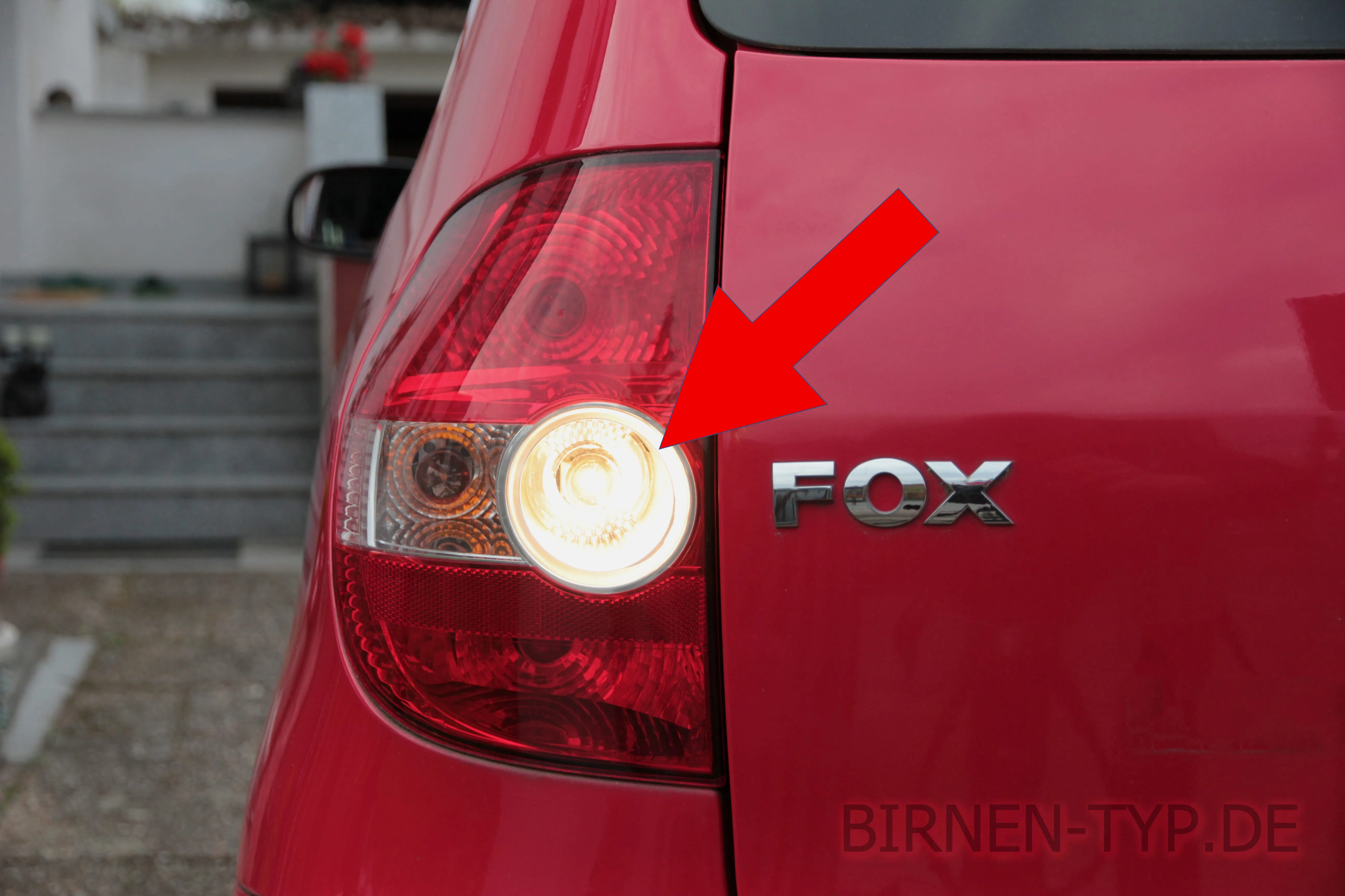 Rückfahrlicht des VW Fox