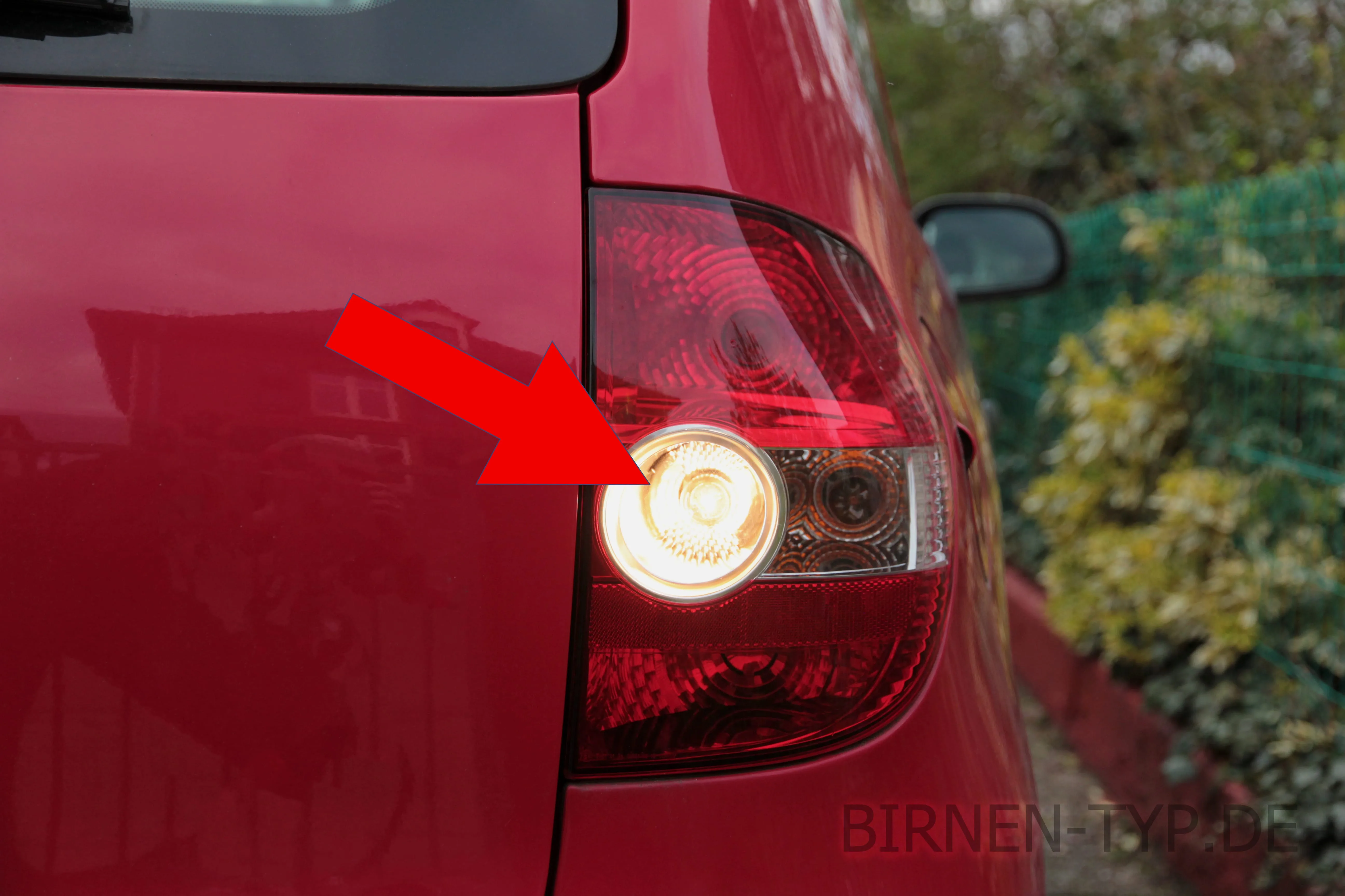 Rückfahrlicht des VW Fox