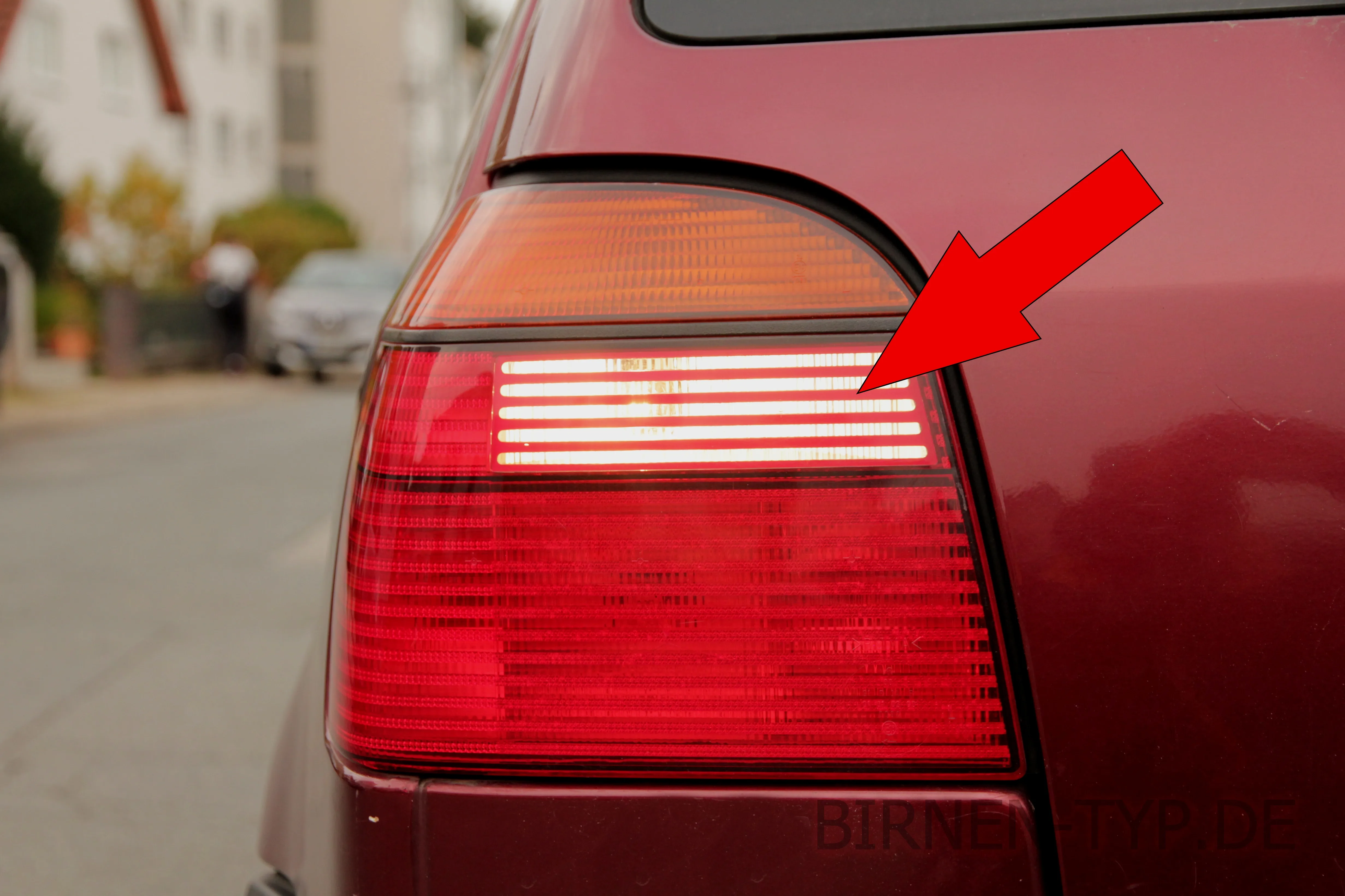 Rückfahrlicht des VW Golf 3