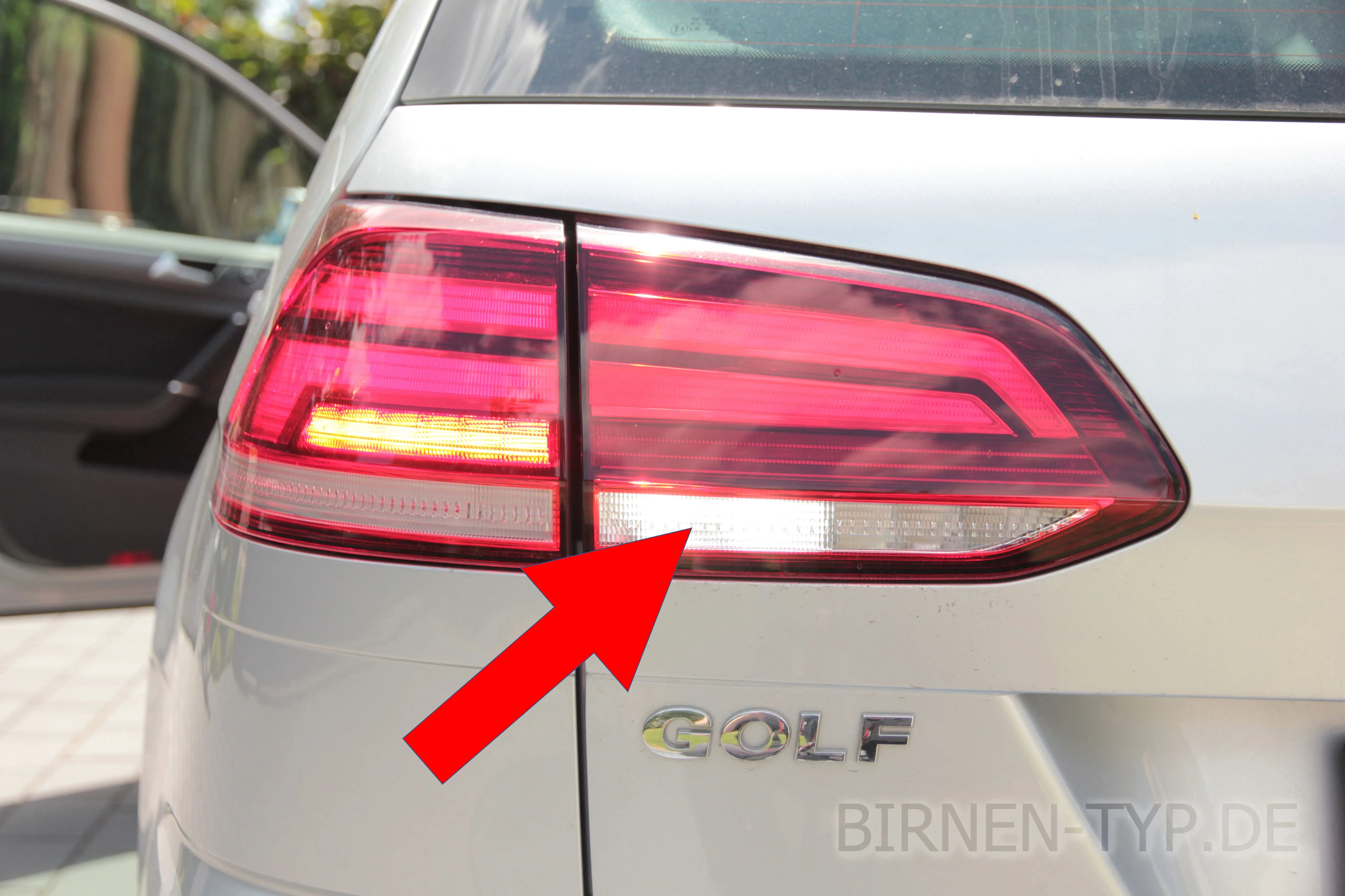 Rückfahrlicht des VW Golf 7