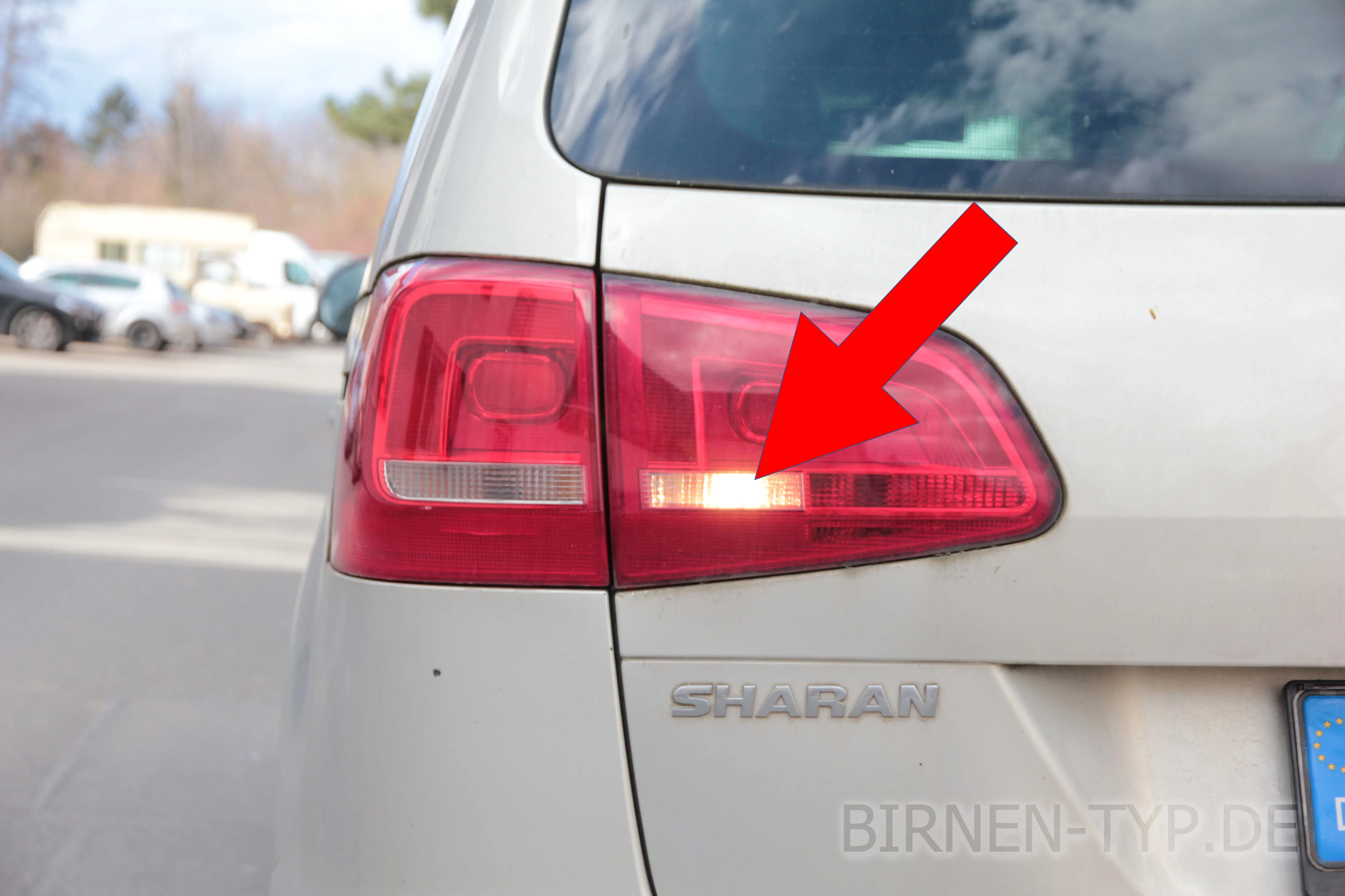 Rückfahrlicht des VW Sharan