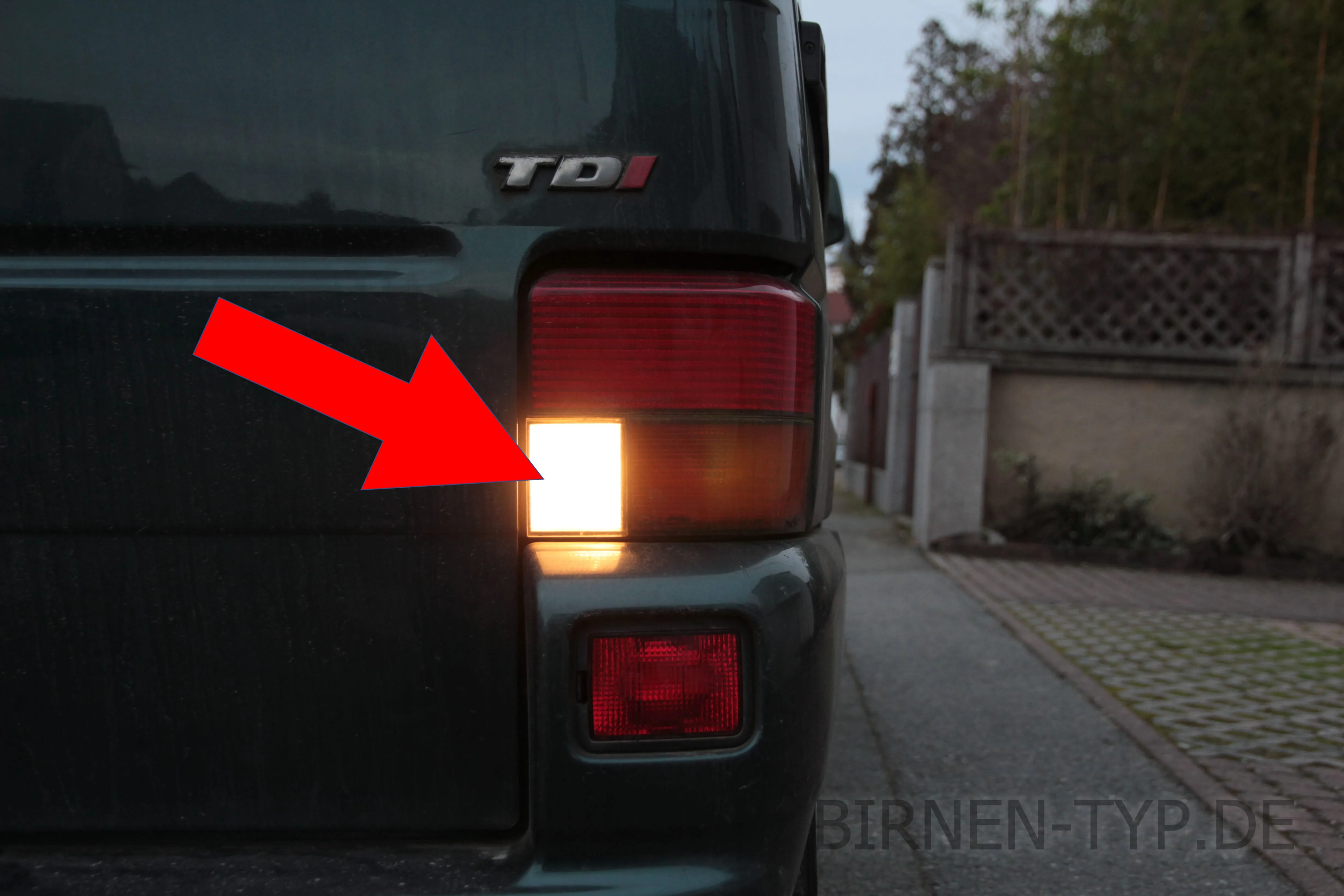 Rückfahrlicht des VW T4