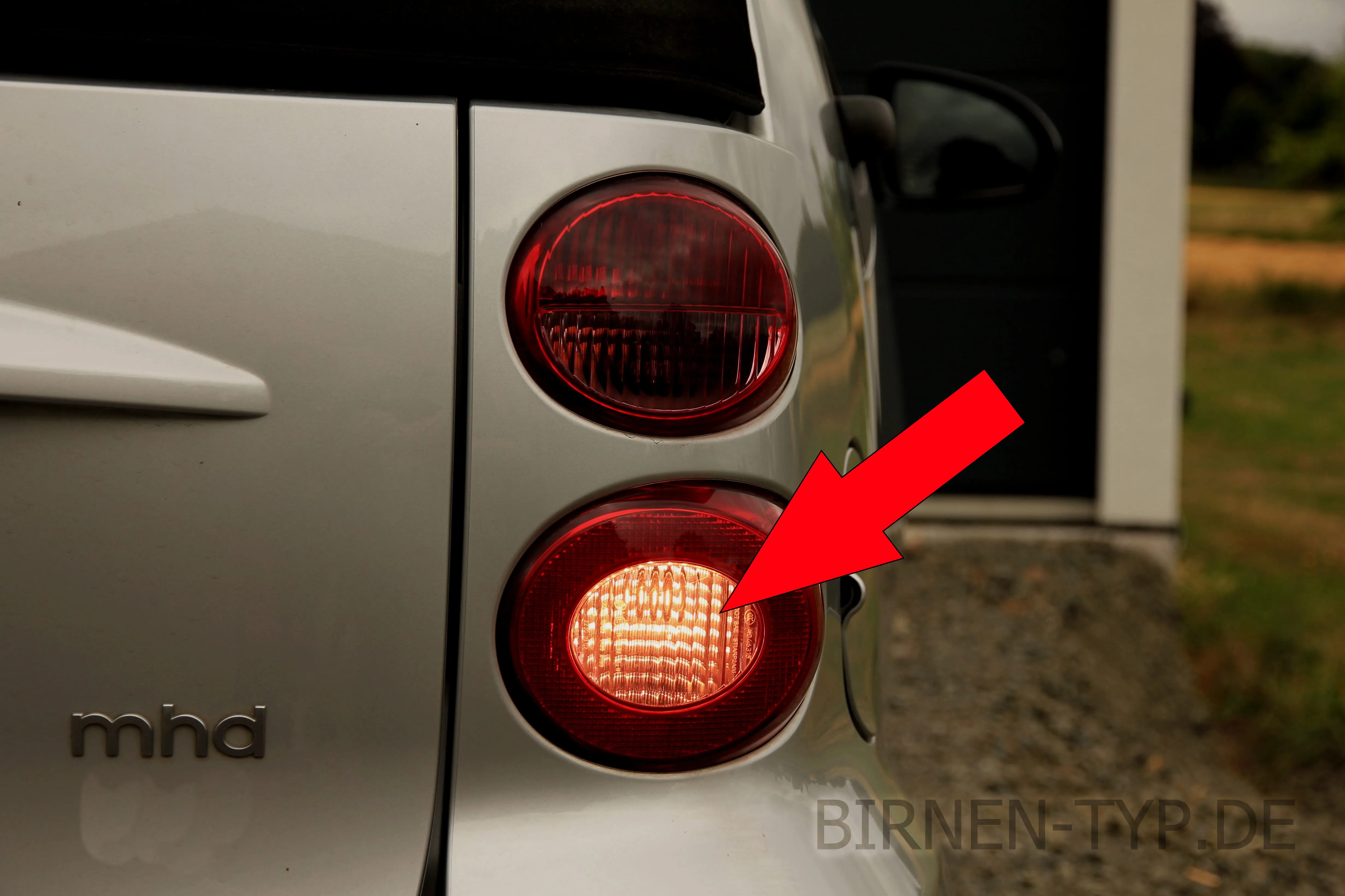 Rückfahrlicht des Smart ForTwo