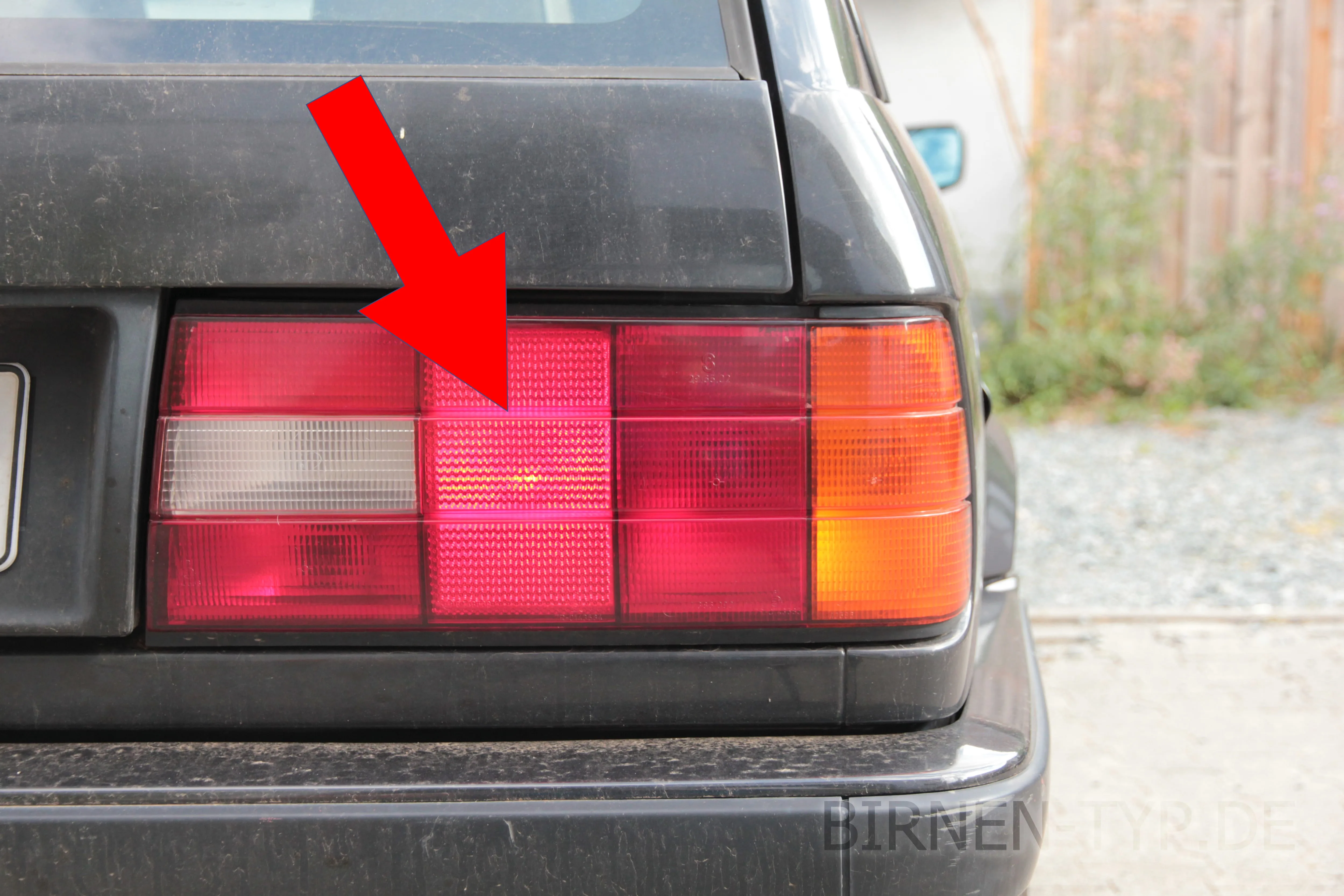 Schlusslicht des BMW 3er — nach Facelift