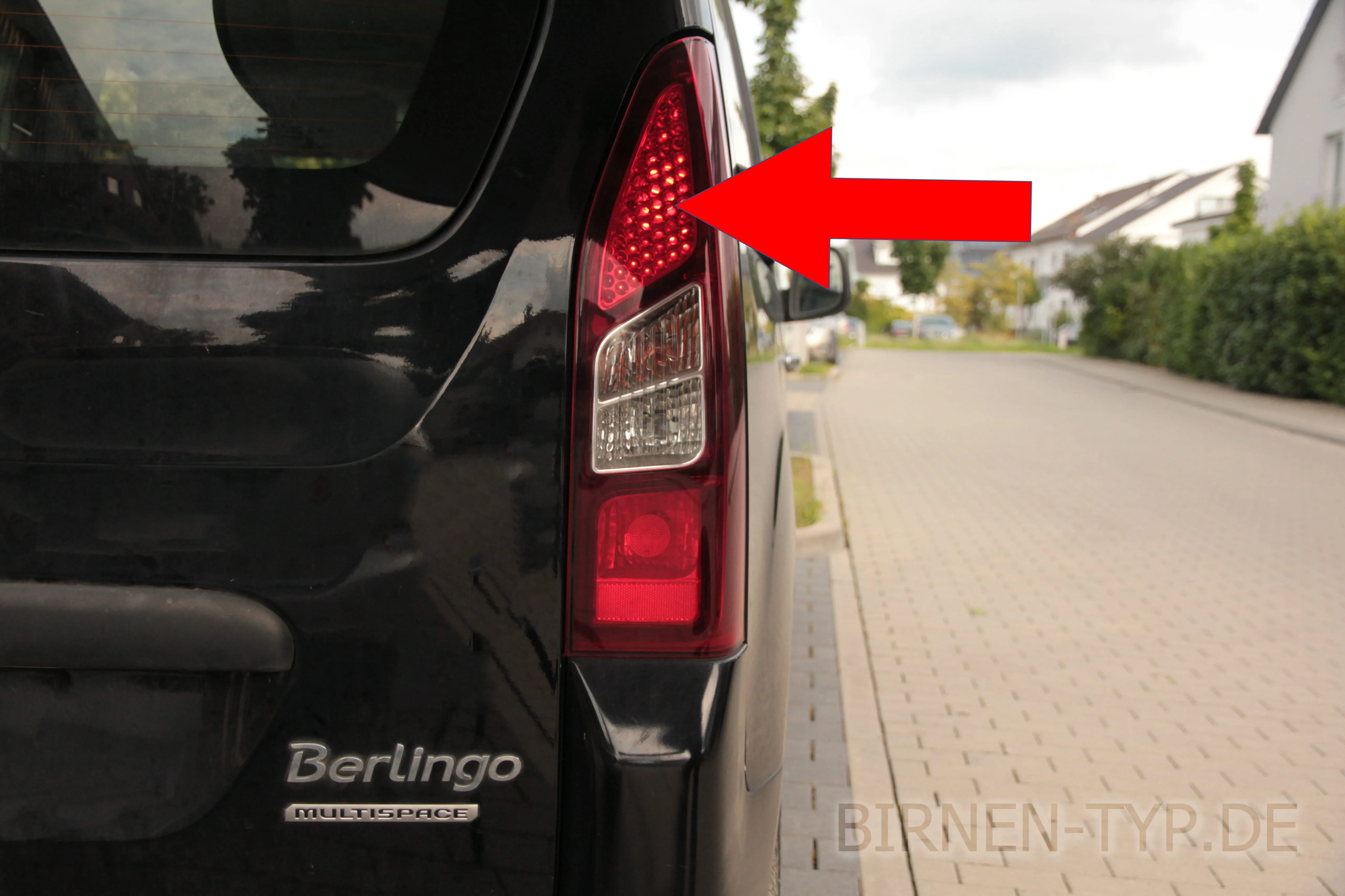 Schlusslicht des Citroën Berlingo