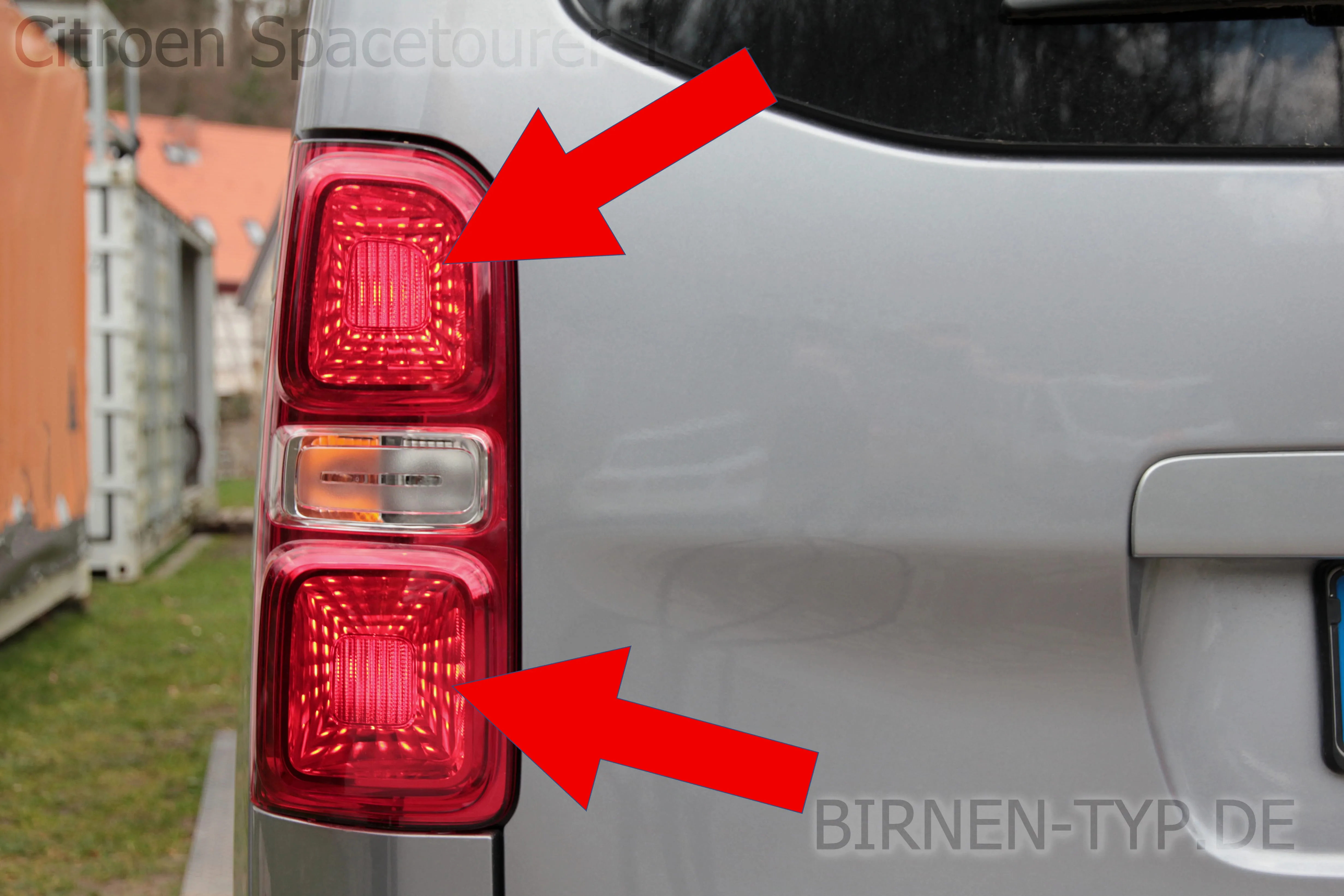 Schlusslicht des Citroën Spacetourer