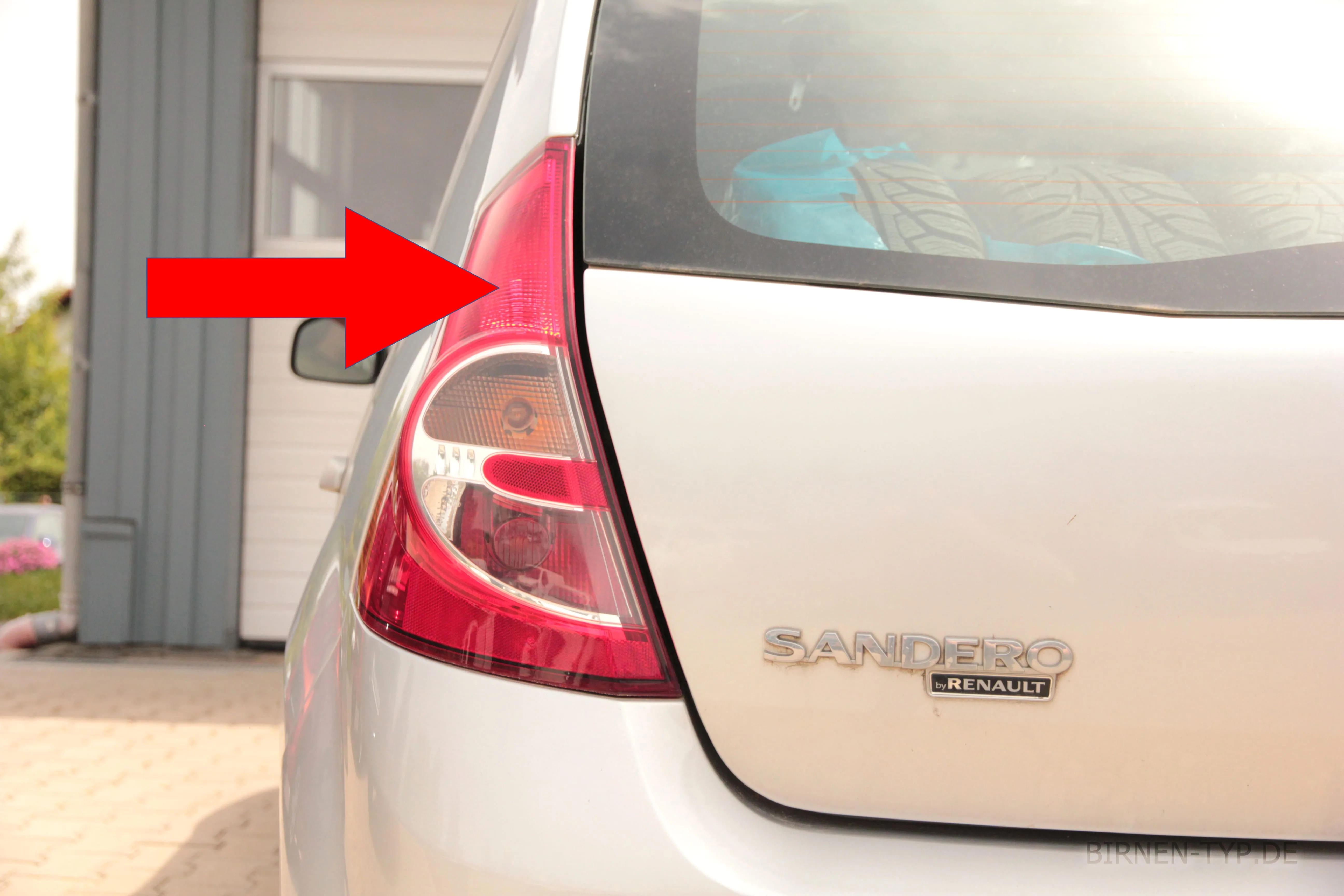 Schlusslicht des Dacia Sandero 1. Gen